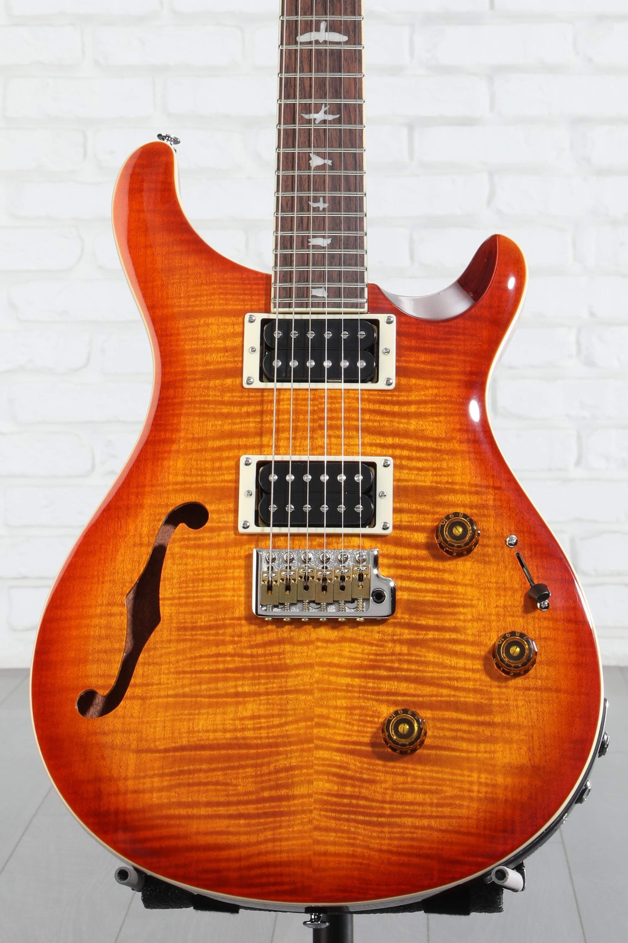 PRS SE Custom 24 Semi-Hollow Piezo Electric Guitar - Vintage