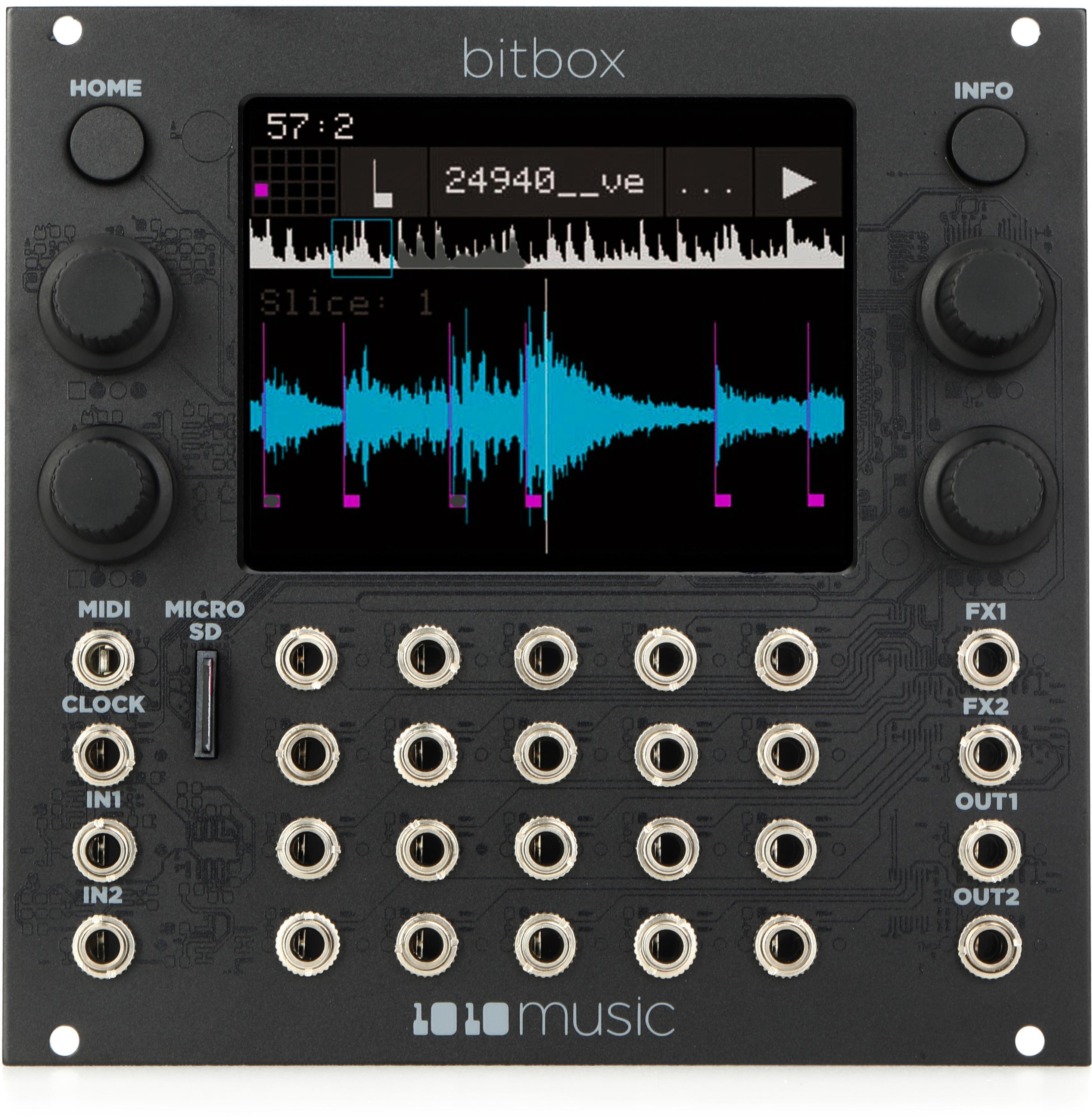 1010music Bitbox mk2 Eurorack Performance Sampler with Touchscreen - Black