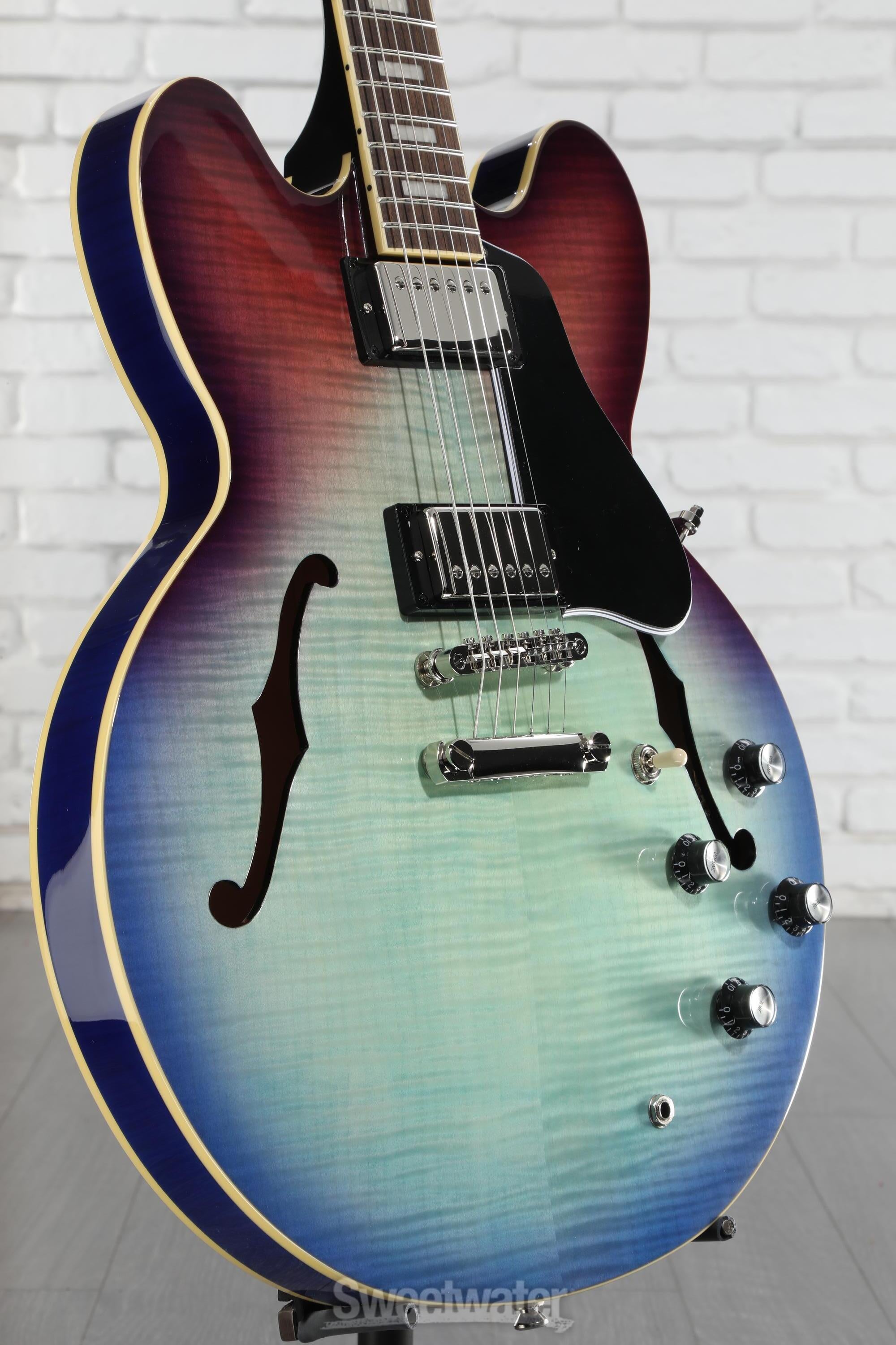 Epiphone ES-335 Figured Semi-hollowbody - Blueberry Burst