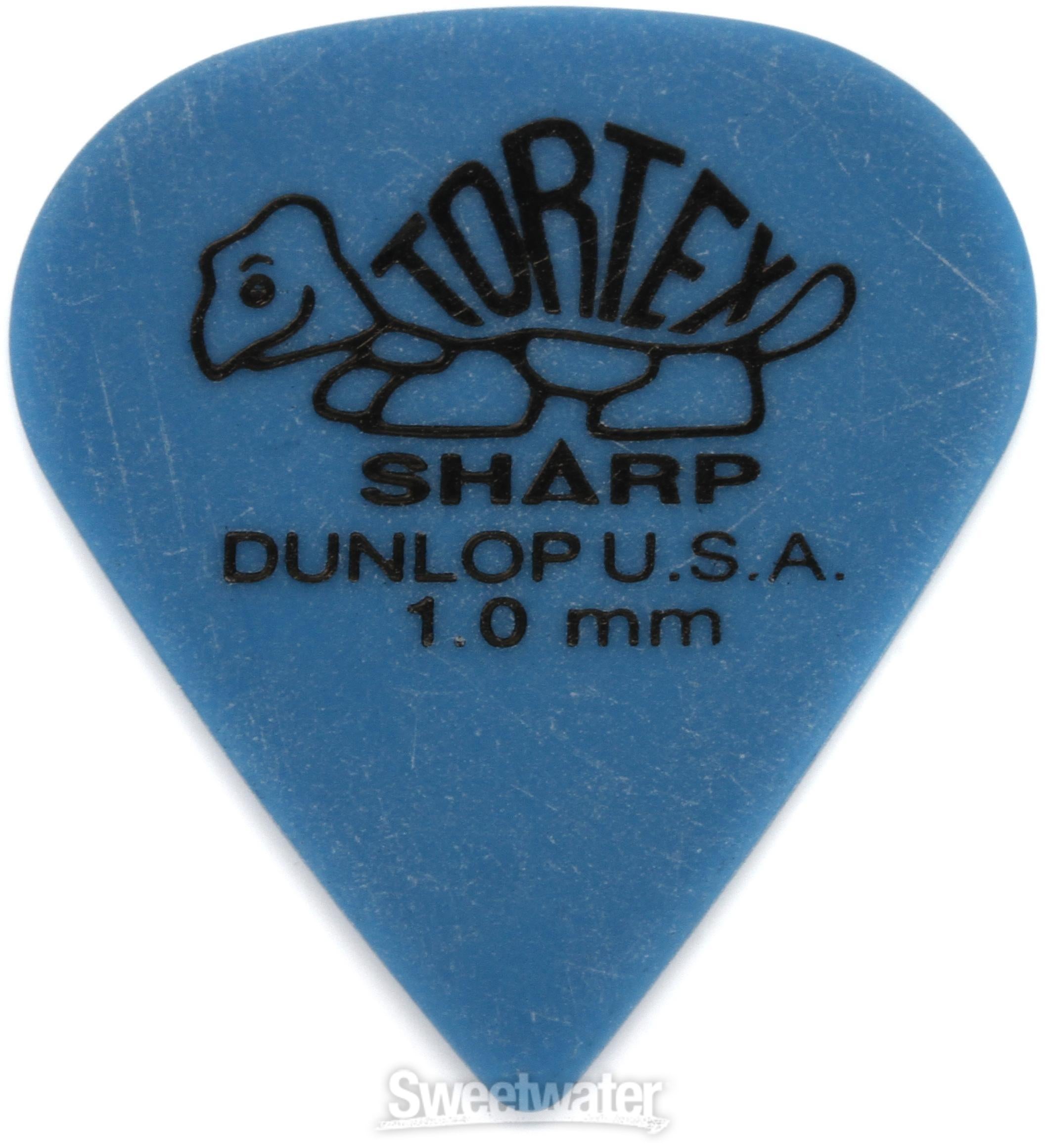 激レアVudu (AUS) DARCYシェープ 7’6ピンテール Dunlop Tortex Sharp Guitar Picks - 1.00mm Blue (12-pack