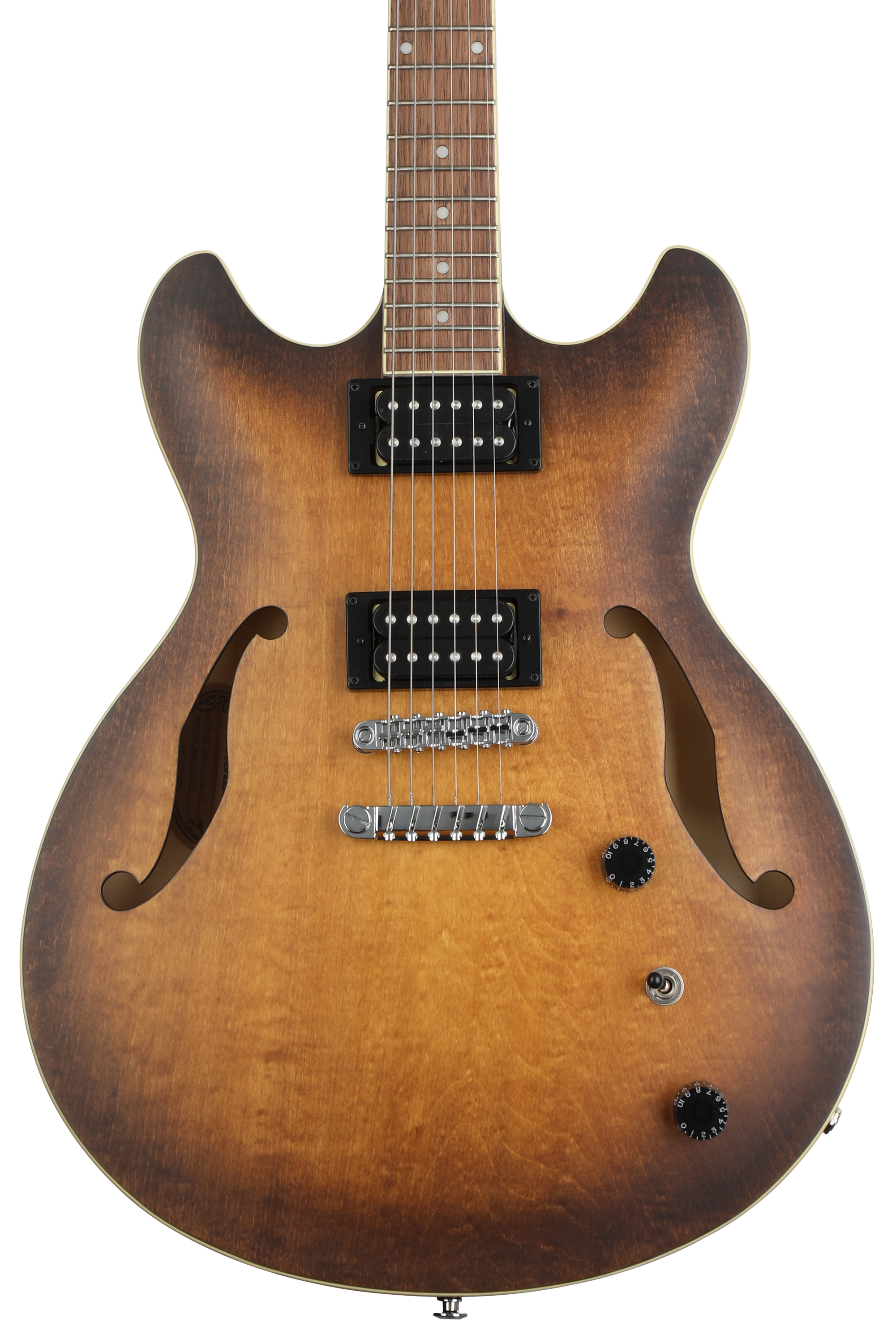 ギター Ibanez AS-53 Ibanez Artcore AS53 Semi-hollowbody Electric Guitar - Tobacco Flat