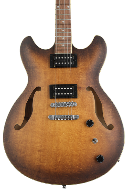 ギター Ibanez AS-53 Ibanez Artcore AS53 Semi-hollowbody Electric Guitar - Tobacco Flat