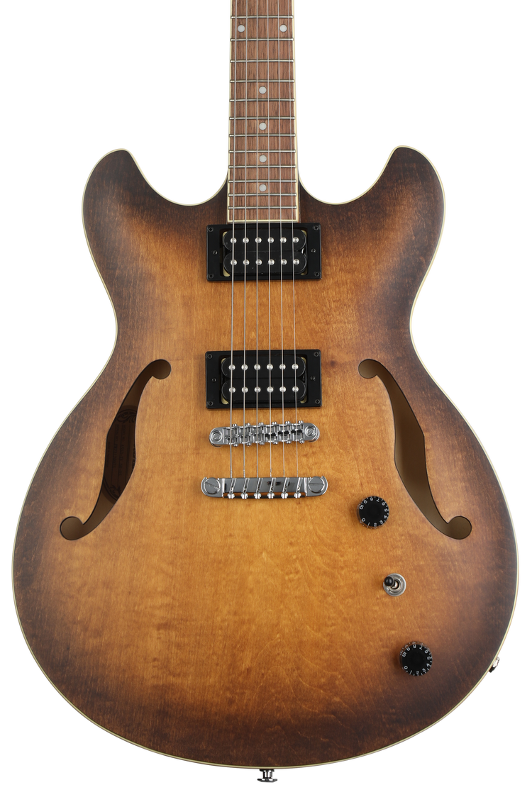 ギター Ibanez AS-53 Ibanez Artcore AS53 Semi-hollowbody Electric Guitar - Tobacco Flat