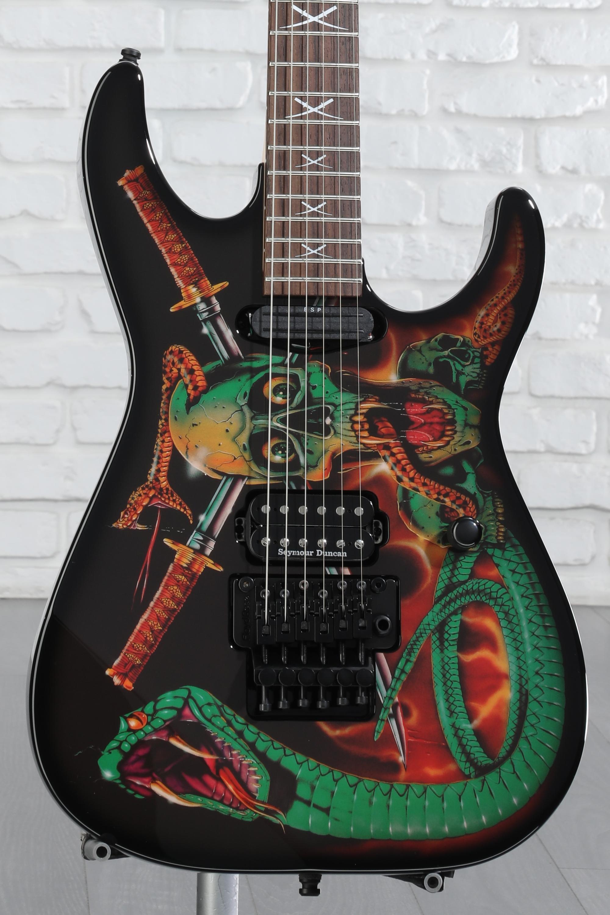 ESP George Lynch Signature Electric Guitar - Skull and Snakes | Sweetwater