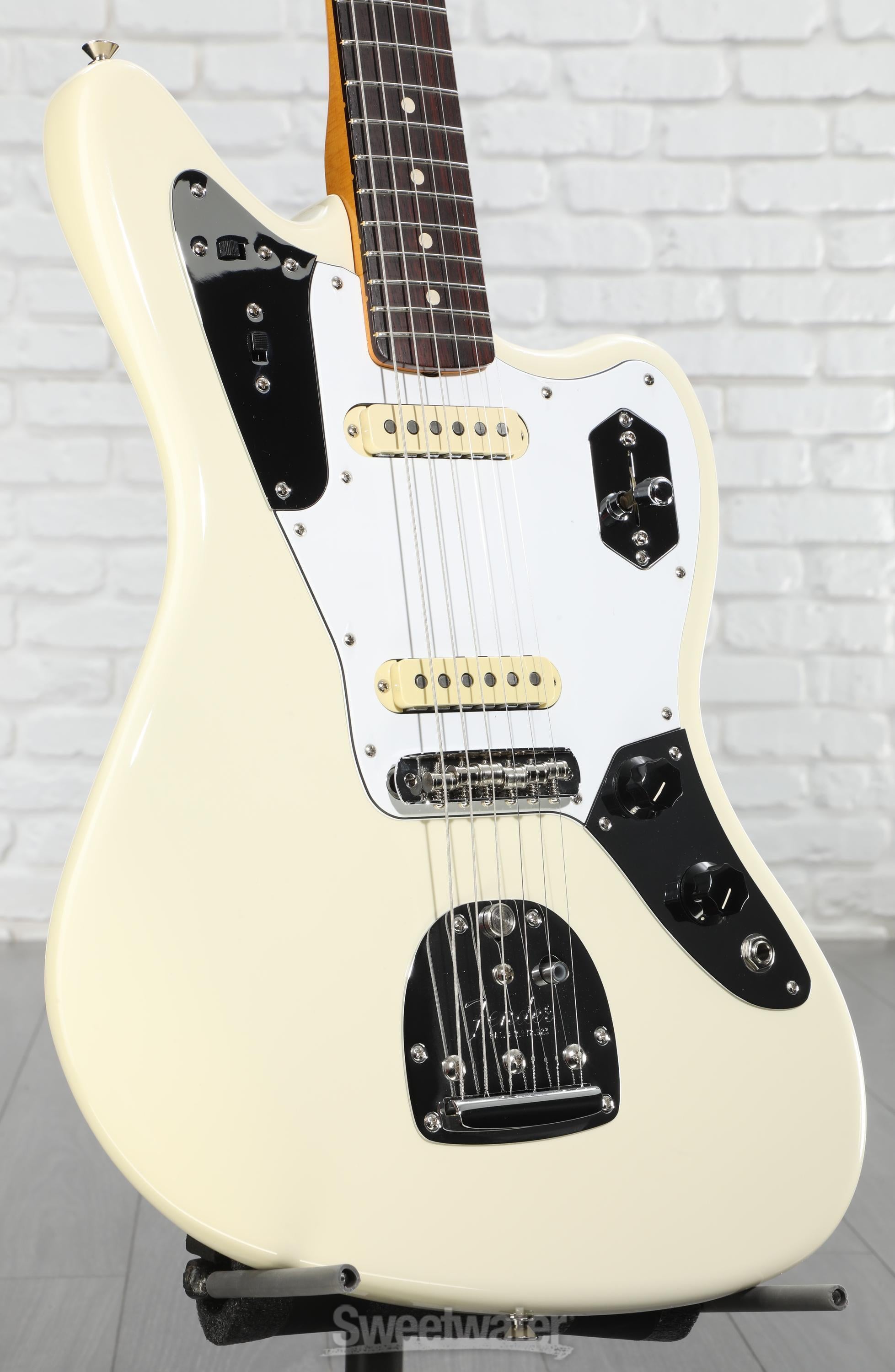 Fender Johnny Marr Jaguar - Olympic White with Rosewood