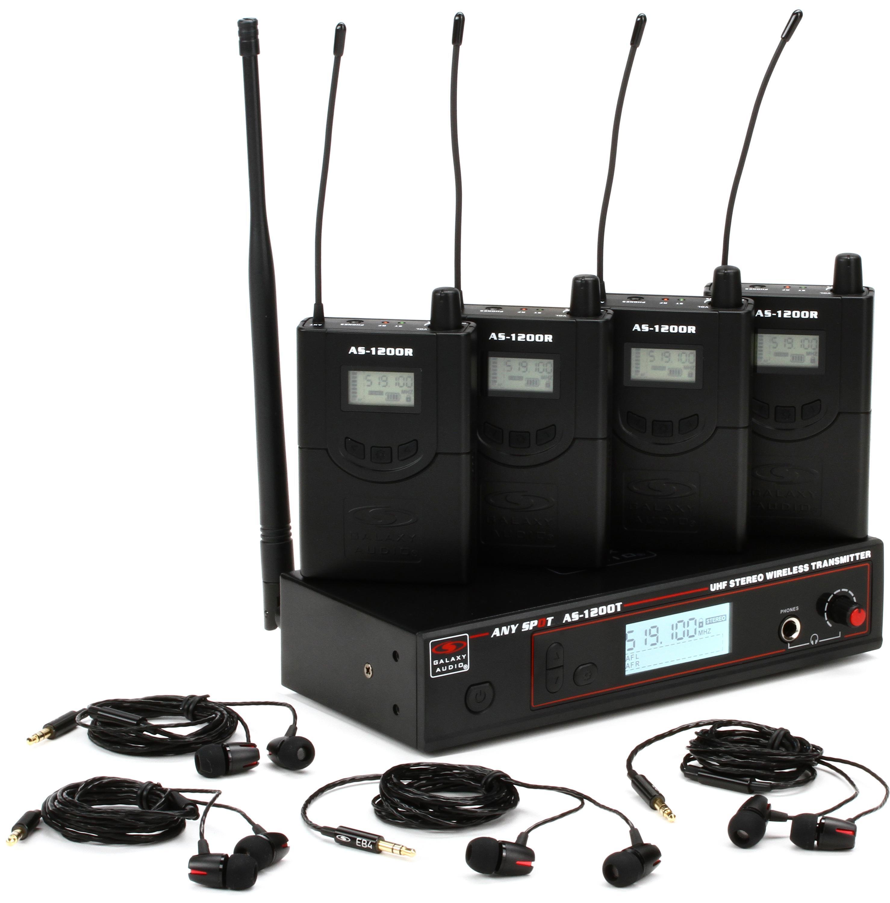 Photo of Galaxy Audio AS-1200-4N Wireless In-ear Monitor System - N Band