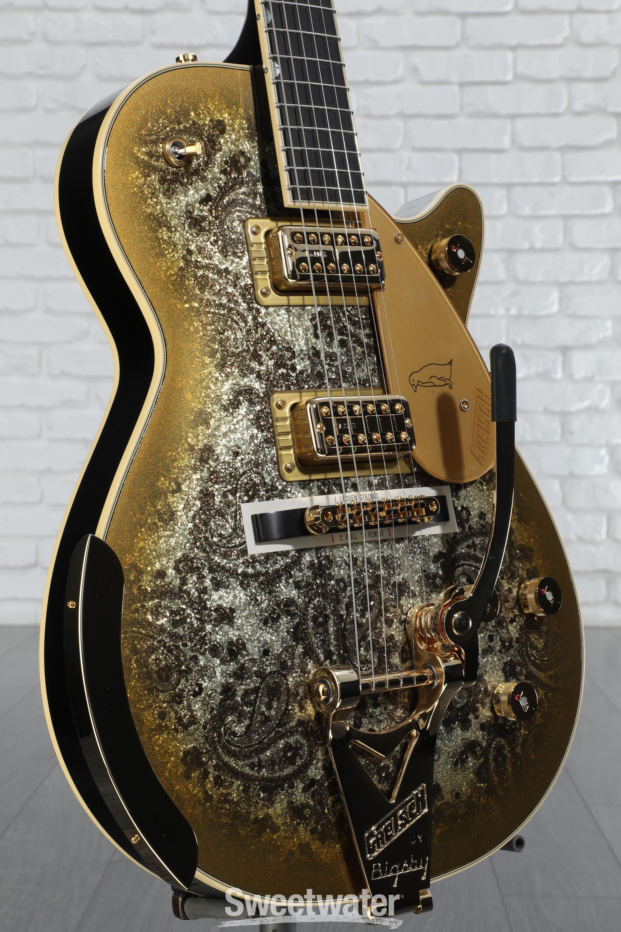 Gretsch Limited-edition Paisley Penguin Electric Guitar - Gold Paisley