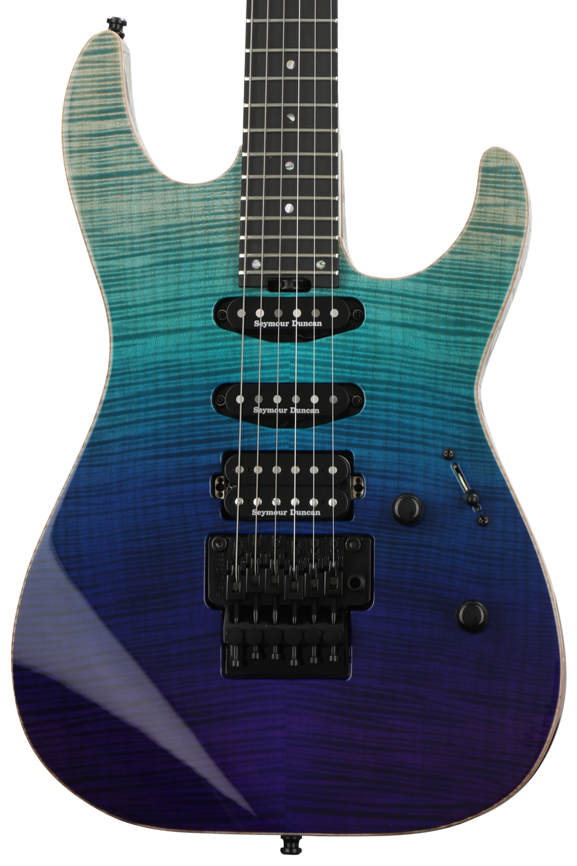 ESP USA M-III FR Flamed Maple - Violet Shadow Fade | Sweetwater