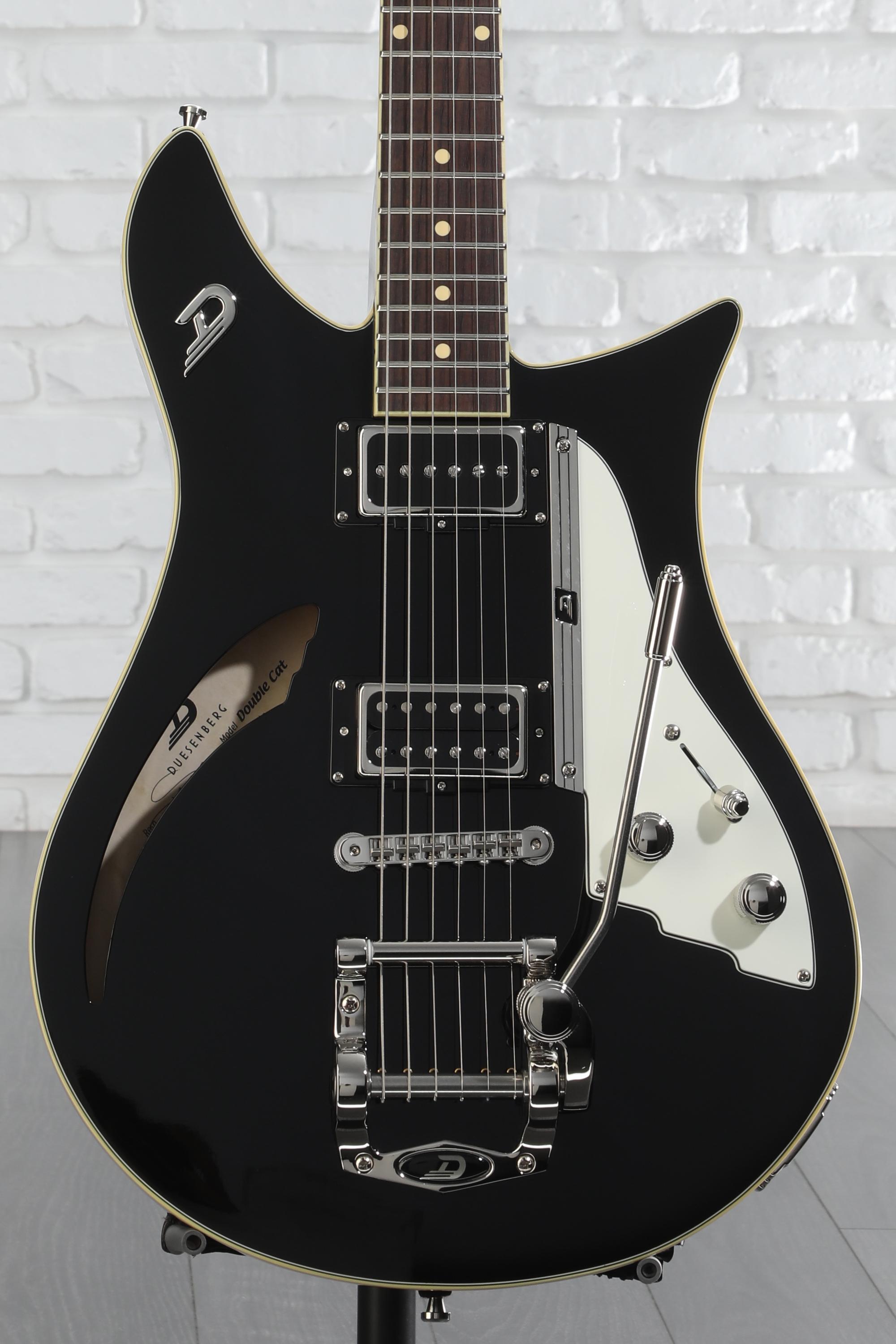 ギター Duesenberg Duesenberg Double Cat Electric Guitar - Black | Sweetwater