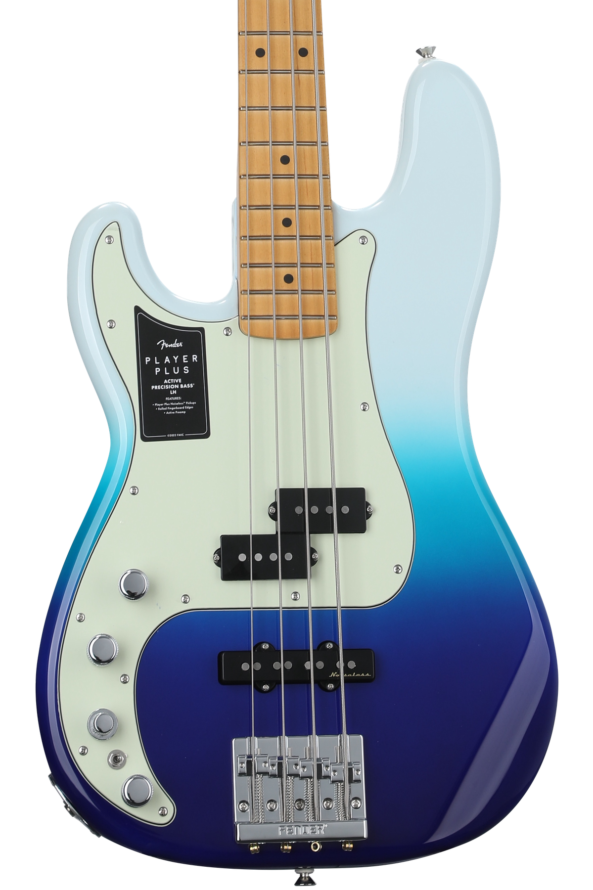 Fender Player Plus Active Precision Bass Left-handed - Belair Blue with  Maple Fingerboard