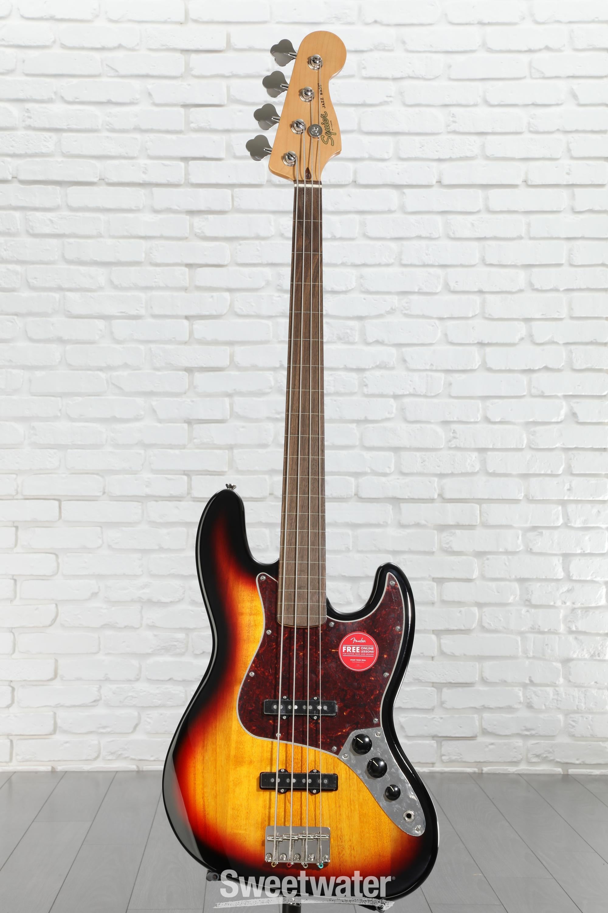 Squier Classic Vibe '60s Jazz Bassフレットレス Squier Classic Vibe Fretless 60's J-Bass 3 Color Sunburst