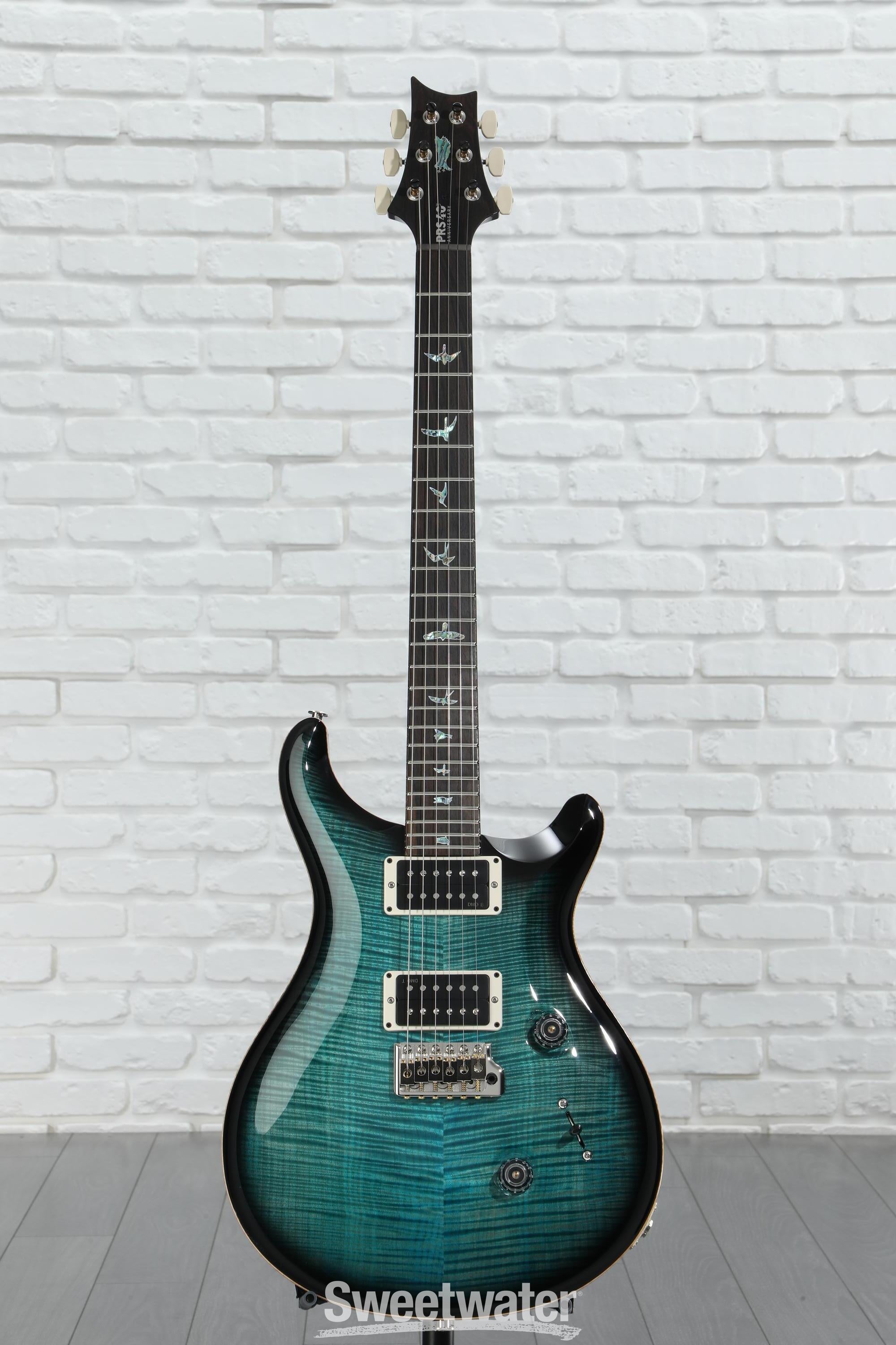 ギター PRS custom 24 PRS Custom 24 Piezo 10-Top Electric Guitar - Dark Cherry