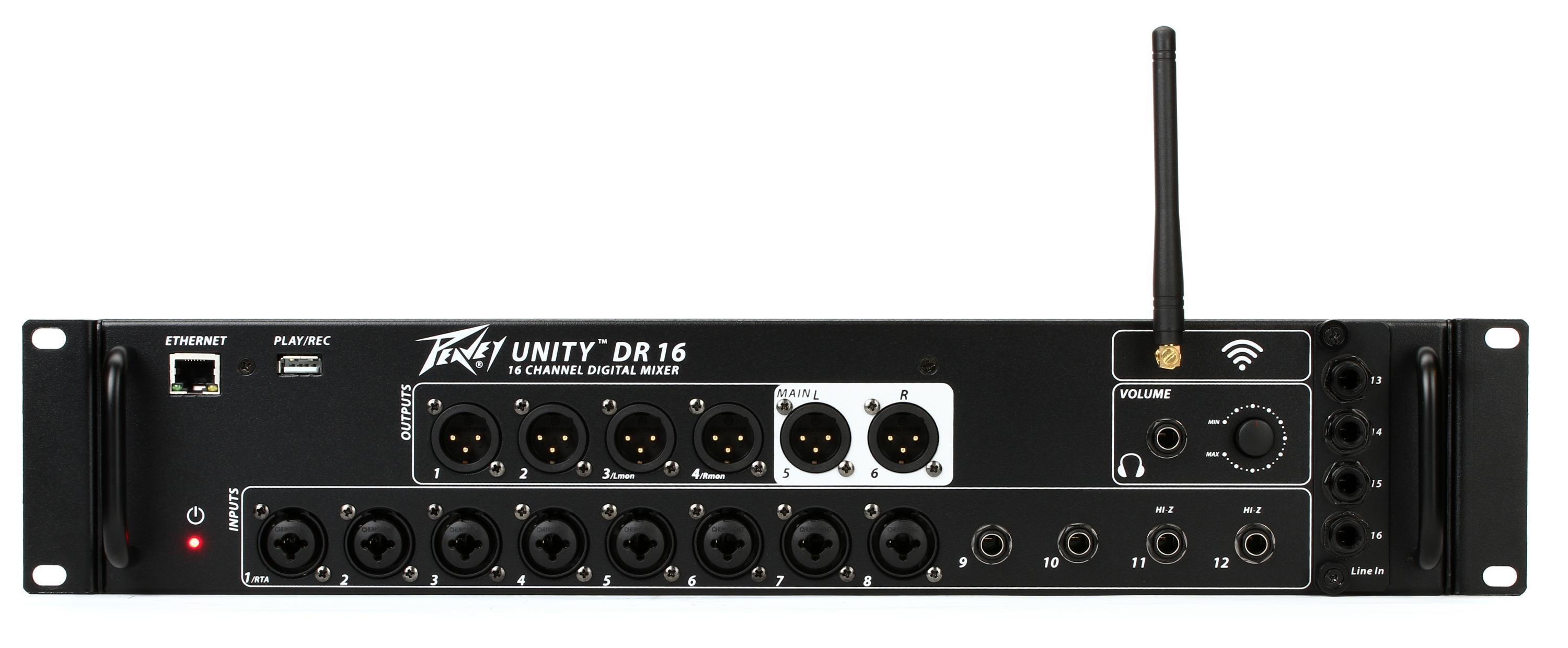Peavey Unity DR16 16-channel Digital Rackmount Mixer | Sweetwater