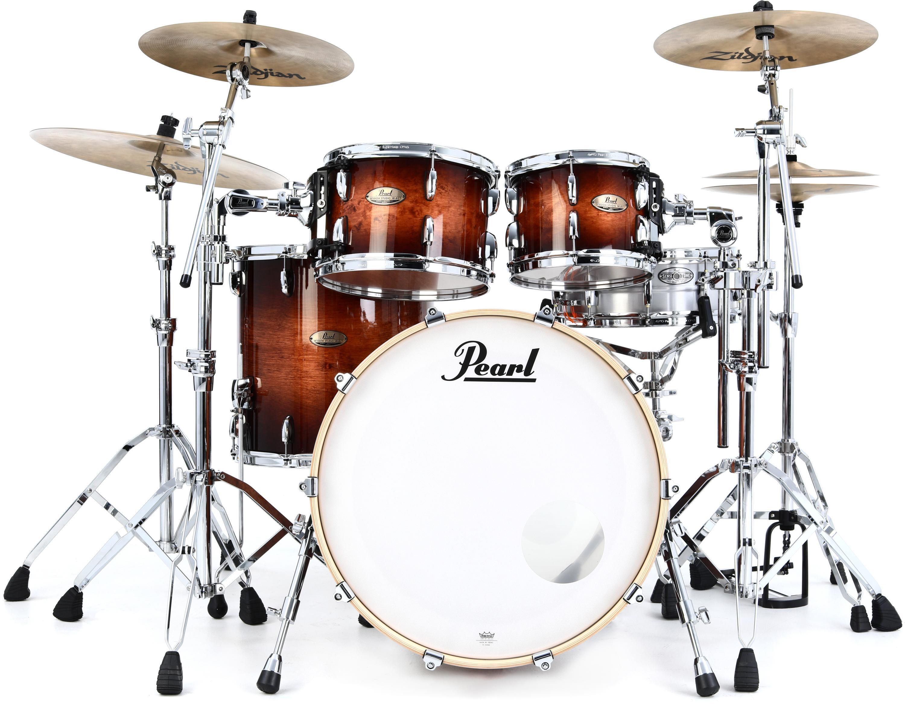 Photo of Pearl Session Studio Select Series 4-piece Shell Pack - Gloss Barnwood Brown