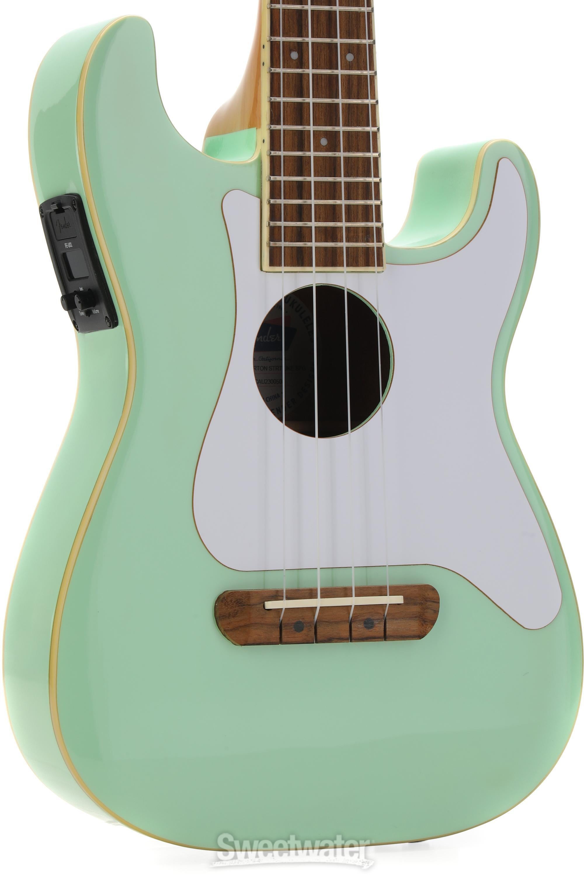 Fender Fullerton Stratocaster Uke - Surf Green | Sweetwater