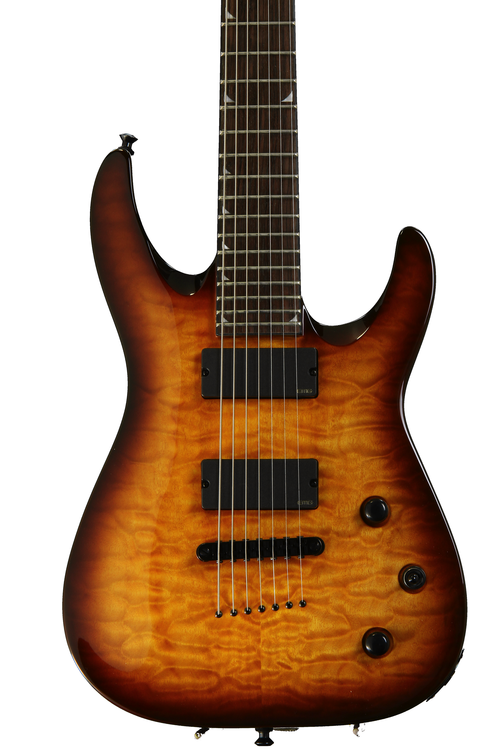 Jackson Soloist Archtop SLATTXMGQ3-7 7-String - Tobacco Burst