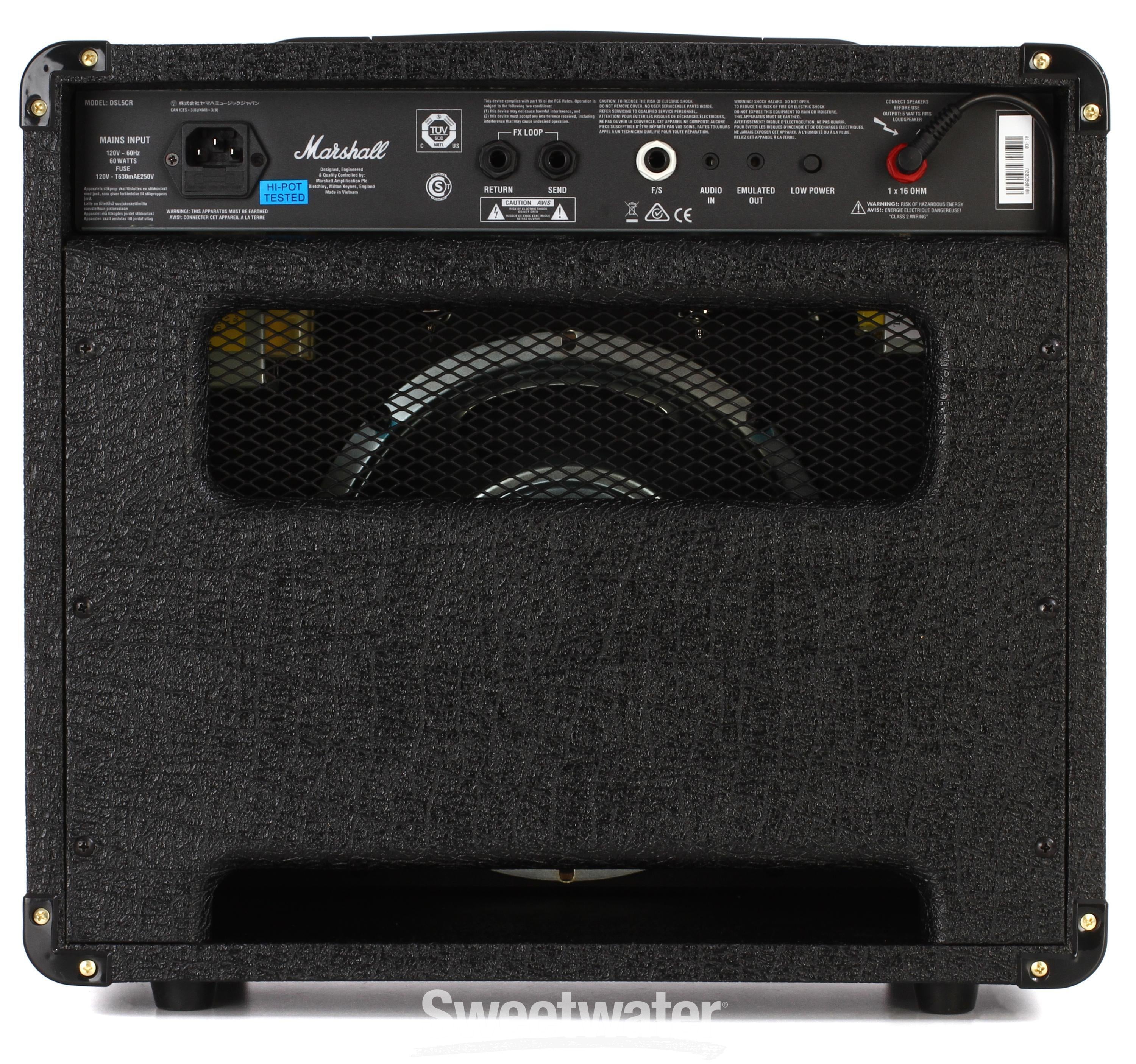 Marshall DSL5CR 1x10 5-watt Tube Combo Amp Reviews | Sweetwater