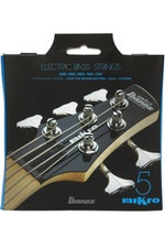 Photo of Ibanez IEBS5CMK Nickel-wound miKro Bass Guitar Strings - .045-.130 Light Top/Medium Bottom, 5-string