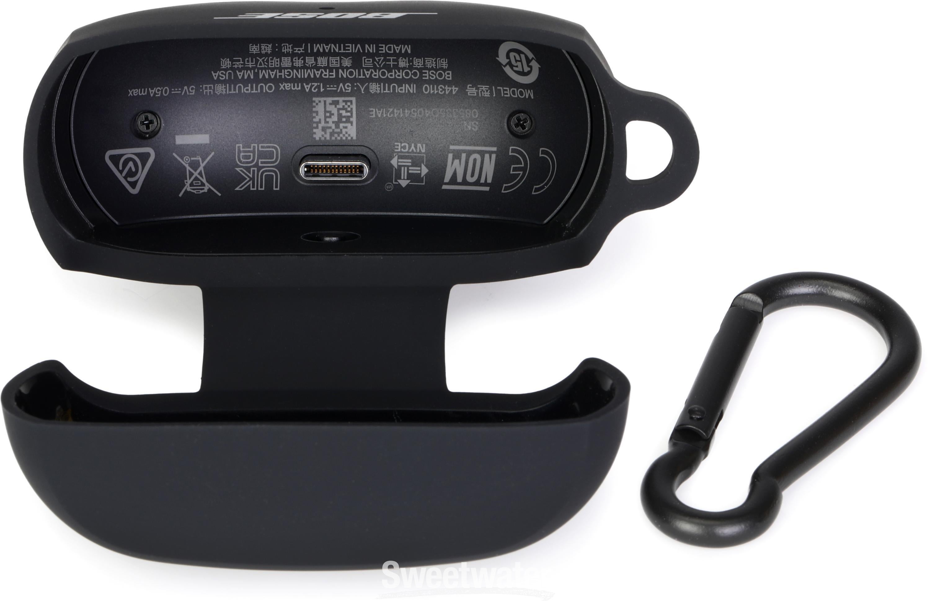 Bose Ultra Open Earbuds Charging Case Cover - Black | Sweetwater