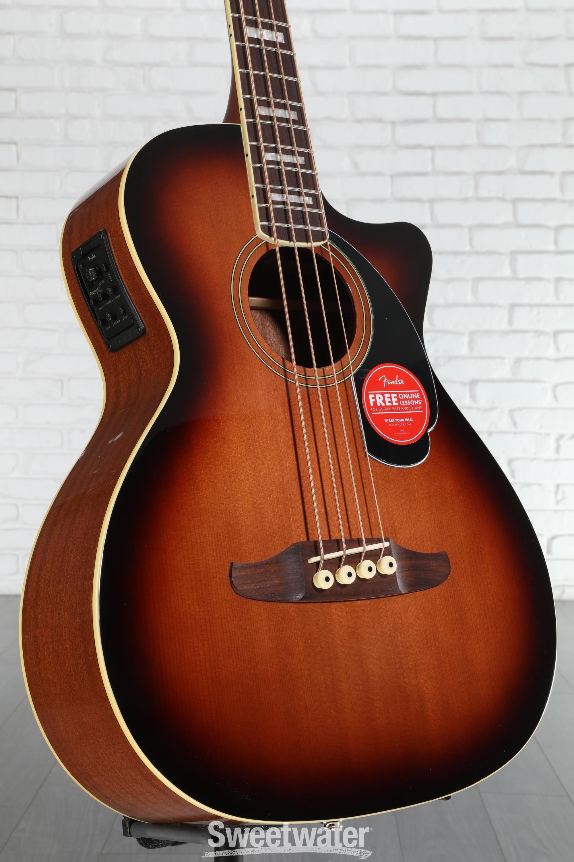 Fender Kingman Acoustic-electric Bass - Shaded Edge Burst | Sweetwater