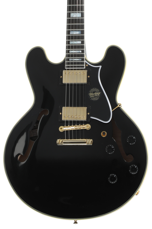 Heritage Custom Shop Core Collection H-555 Electric Guitar - Ebony