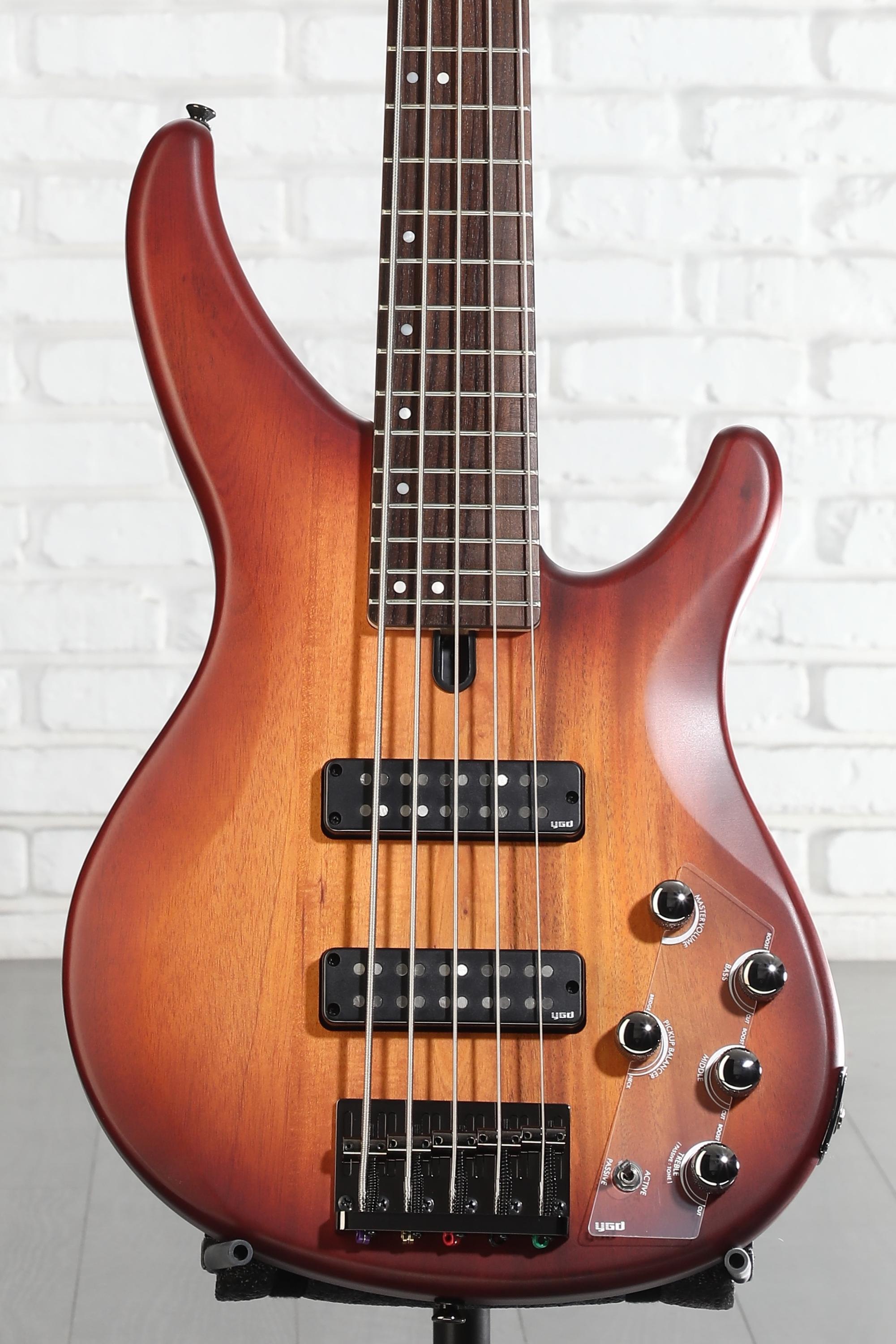 Yamaha TRBX505 5-string Bass Guitar - Brick Burst | Sweetwater