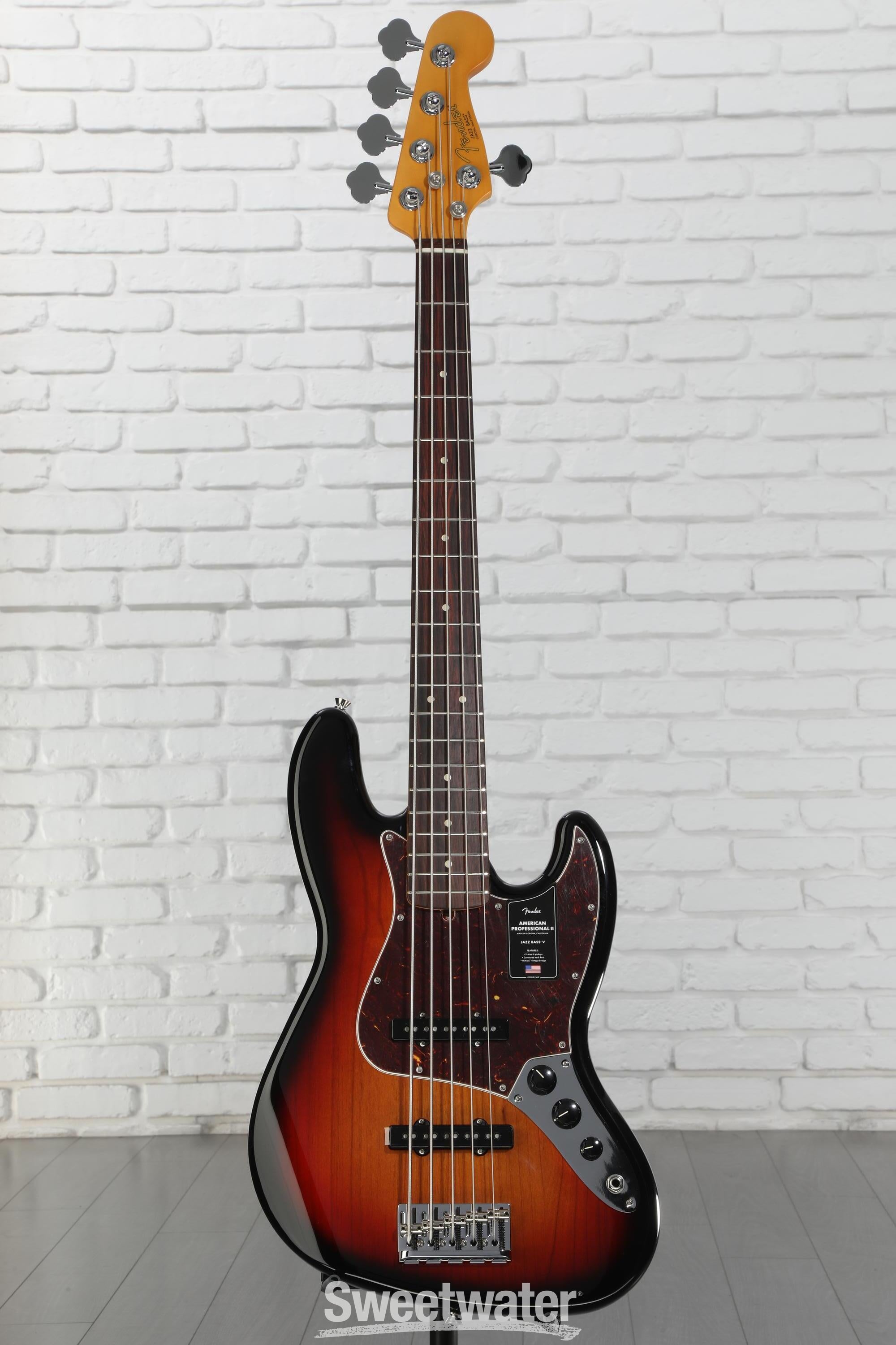Fender American Professional II Jazz Bass V - 3 Color Sunburst