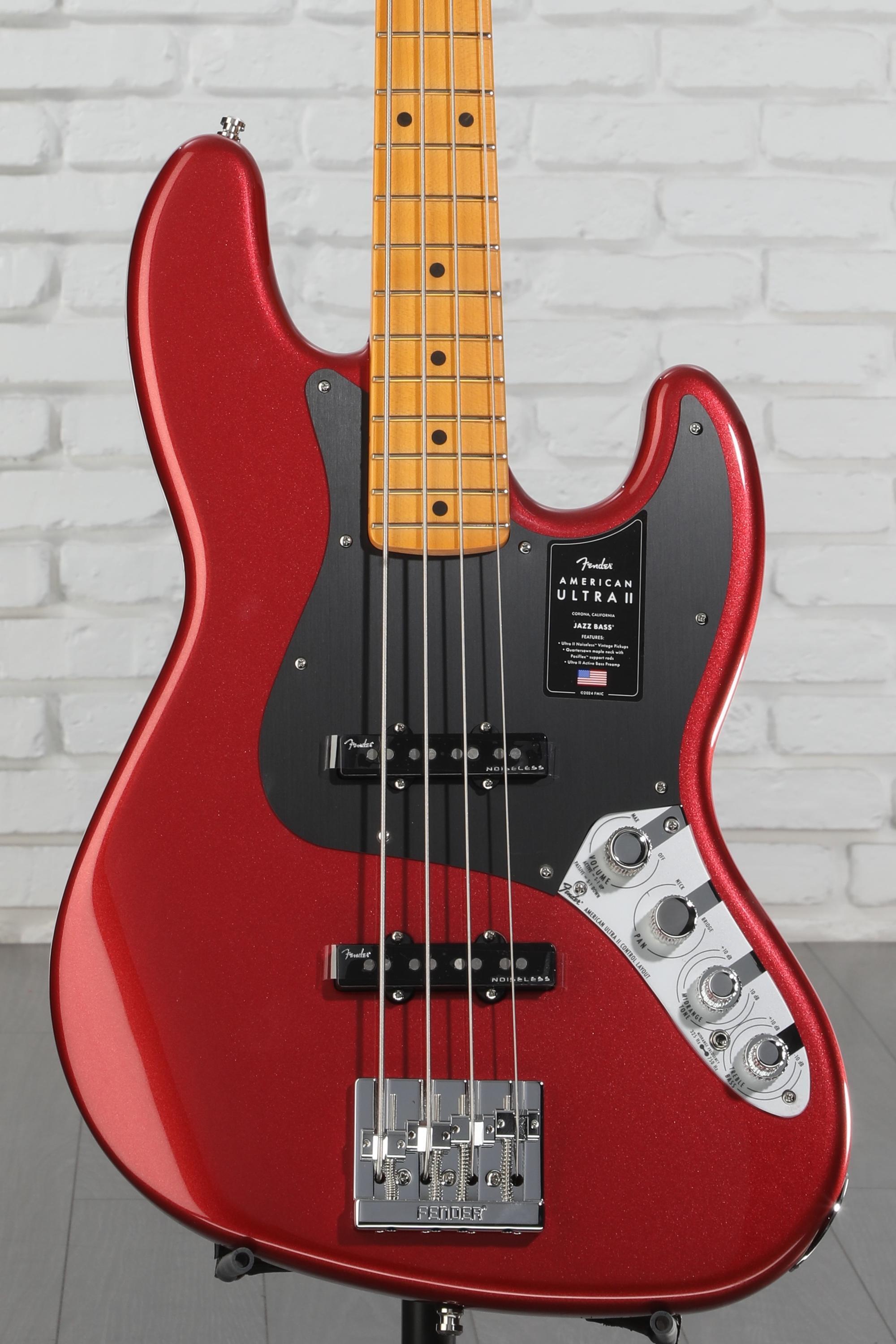 Fender American Ultra II Jazz Bass - Sinister Red, Maple