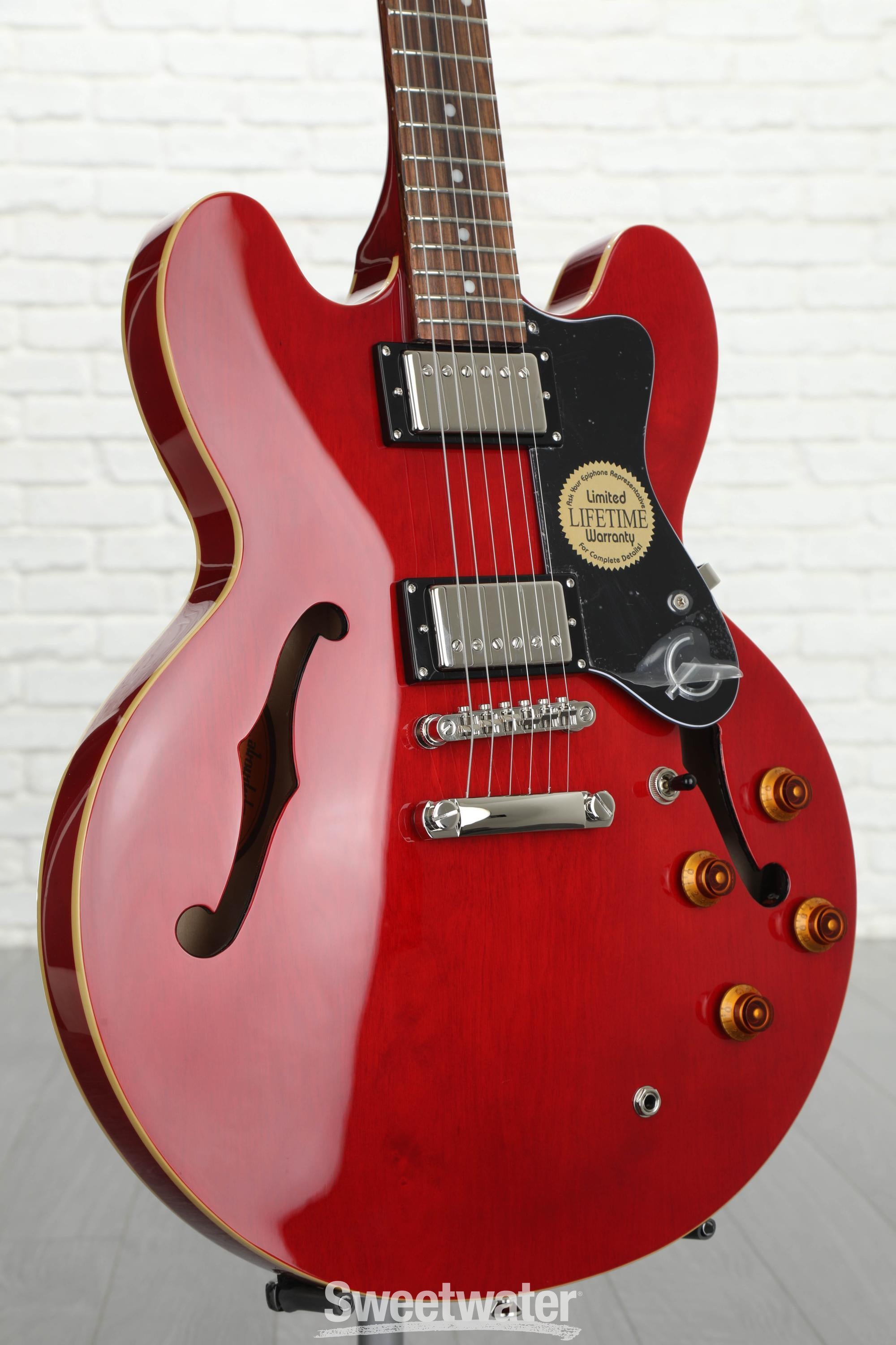Epiphone Dot Semi-Hollow Electric Guitar - Cherry Reviews | Sweetwater