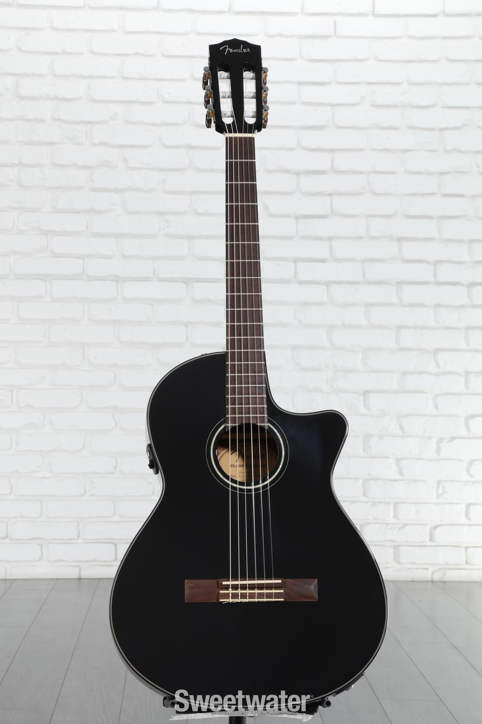 Fender CN-140SCE Nylon-string Acoustic-electric Guitar - Black