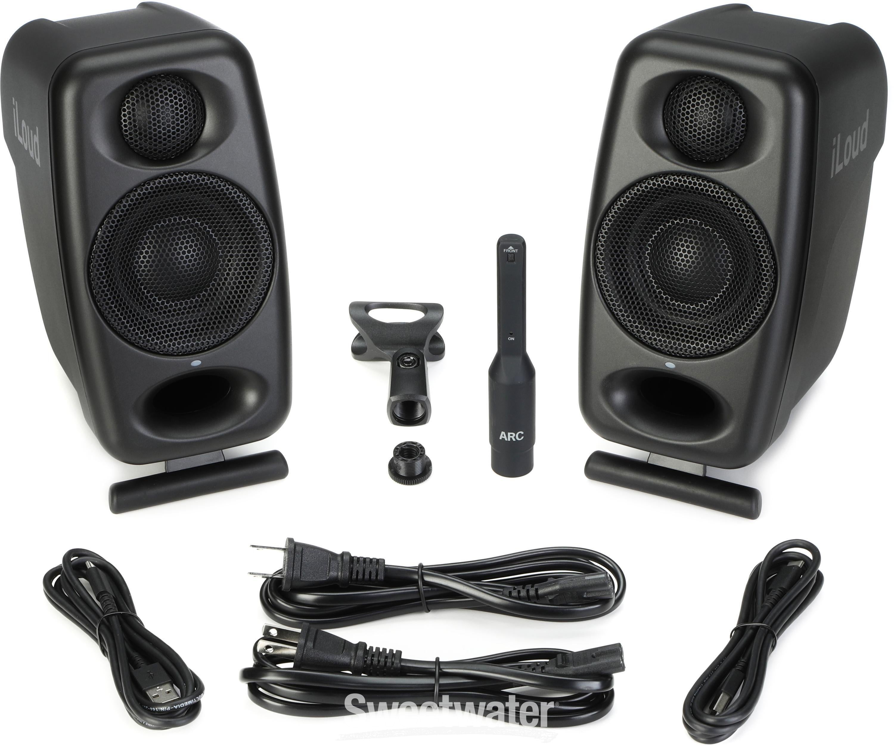 IK Multimedia iLoud Micro Monitor Pro Pair - Black | Sweetwater IK Multimedia iLoud Micro Monitor Pro Pair - Black | Sweetwater