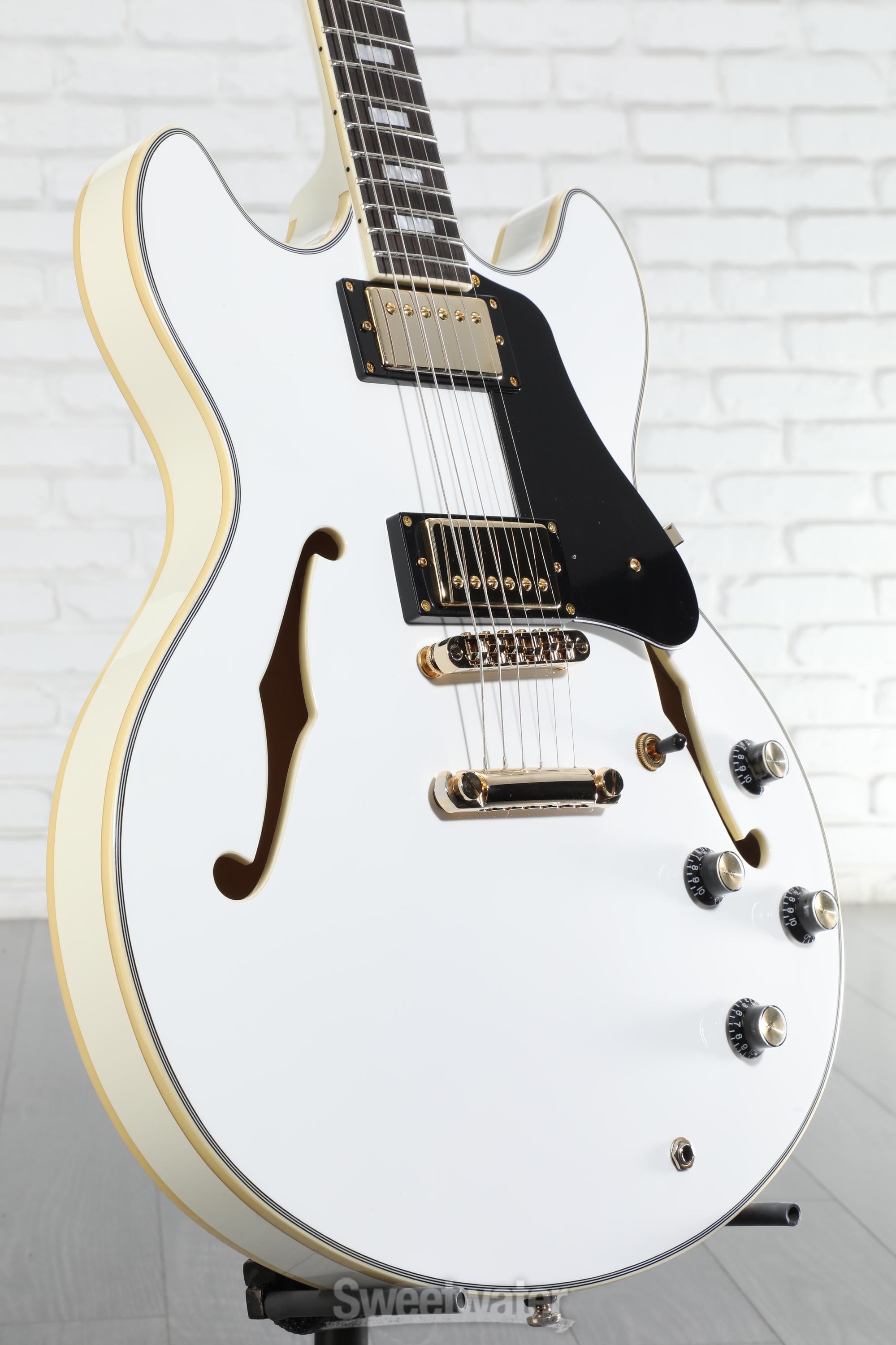 Sire Larry Carlton H7 Semi-hollow Electric Guitar - White | Sweetwater