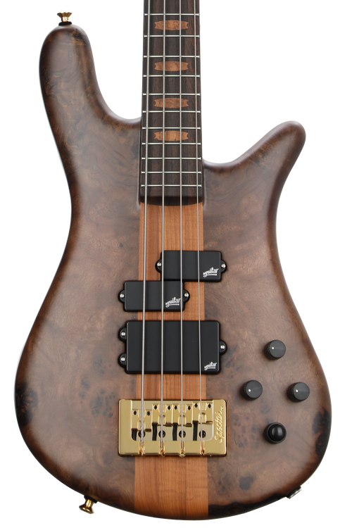 Spector USA NS-2 Electric Bass Guitar - Walnut Natural, Sweetwater Exclusive