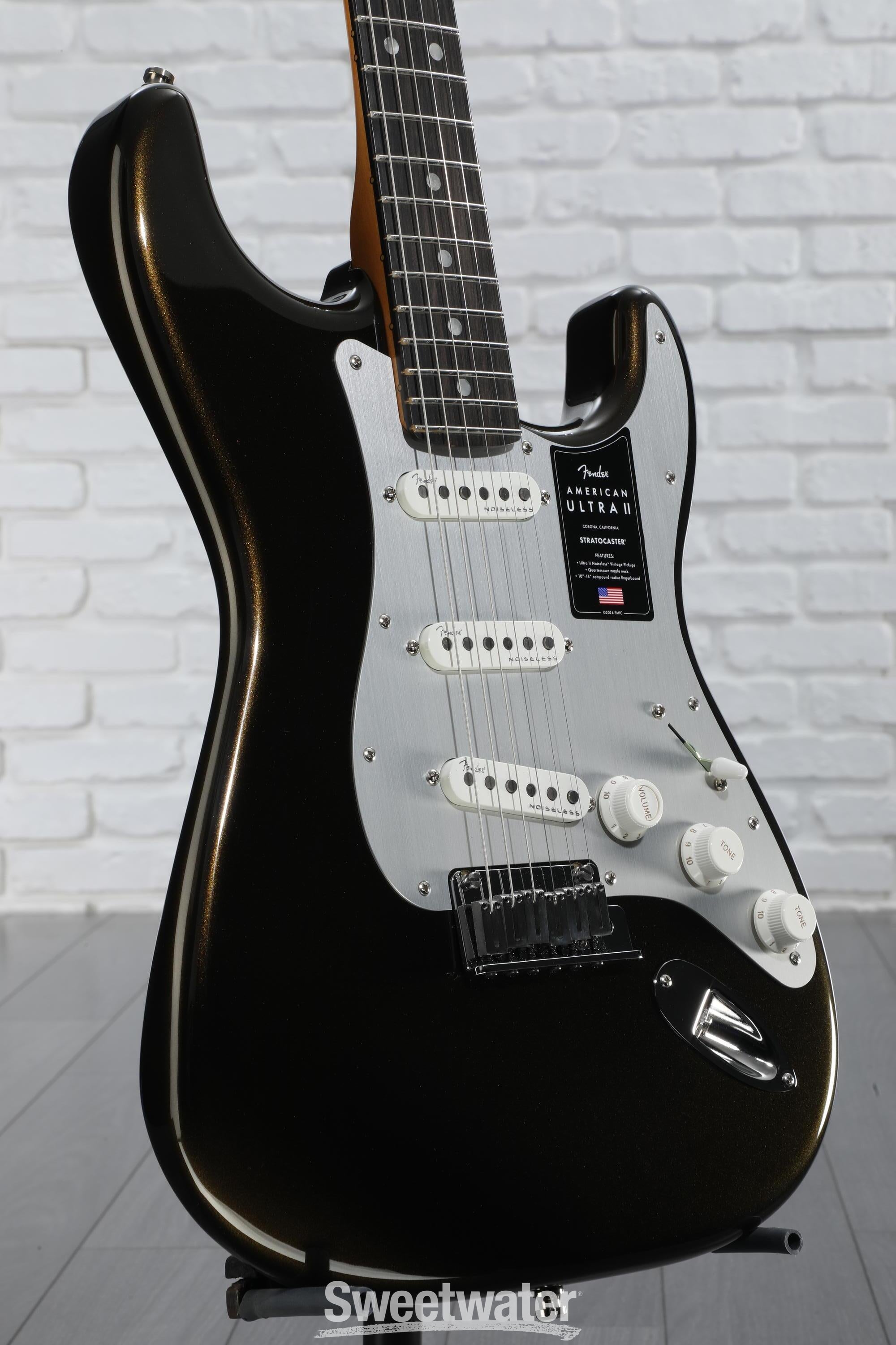 Fender American Ultra II Stratocaster Electric Guitar - Texas Tea