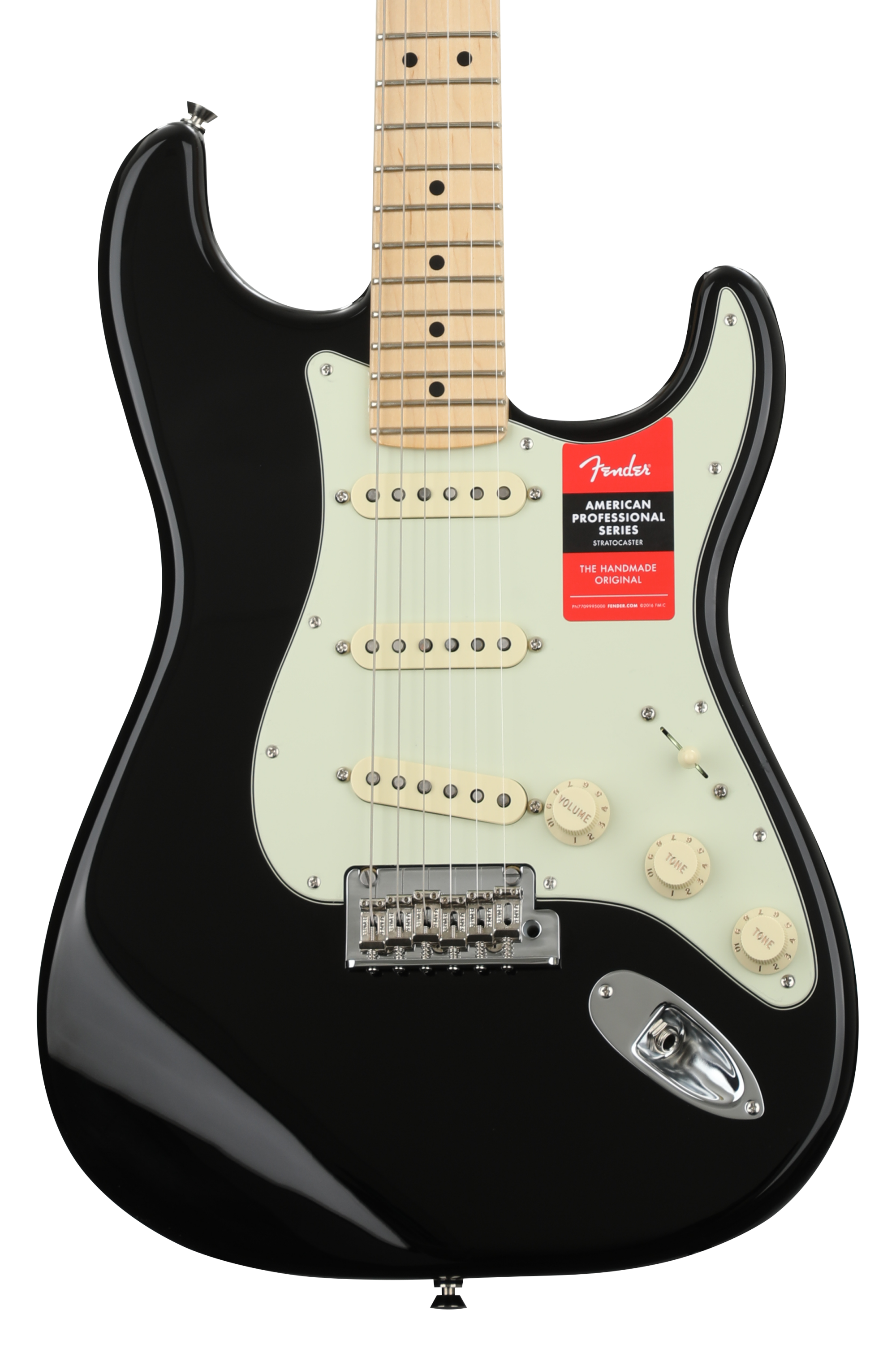 Fender American Professional Stratocaster - Black with Maple Fingerboard |  Sweetwater