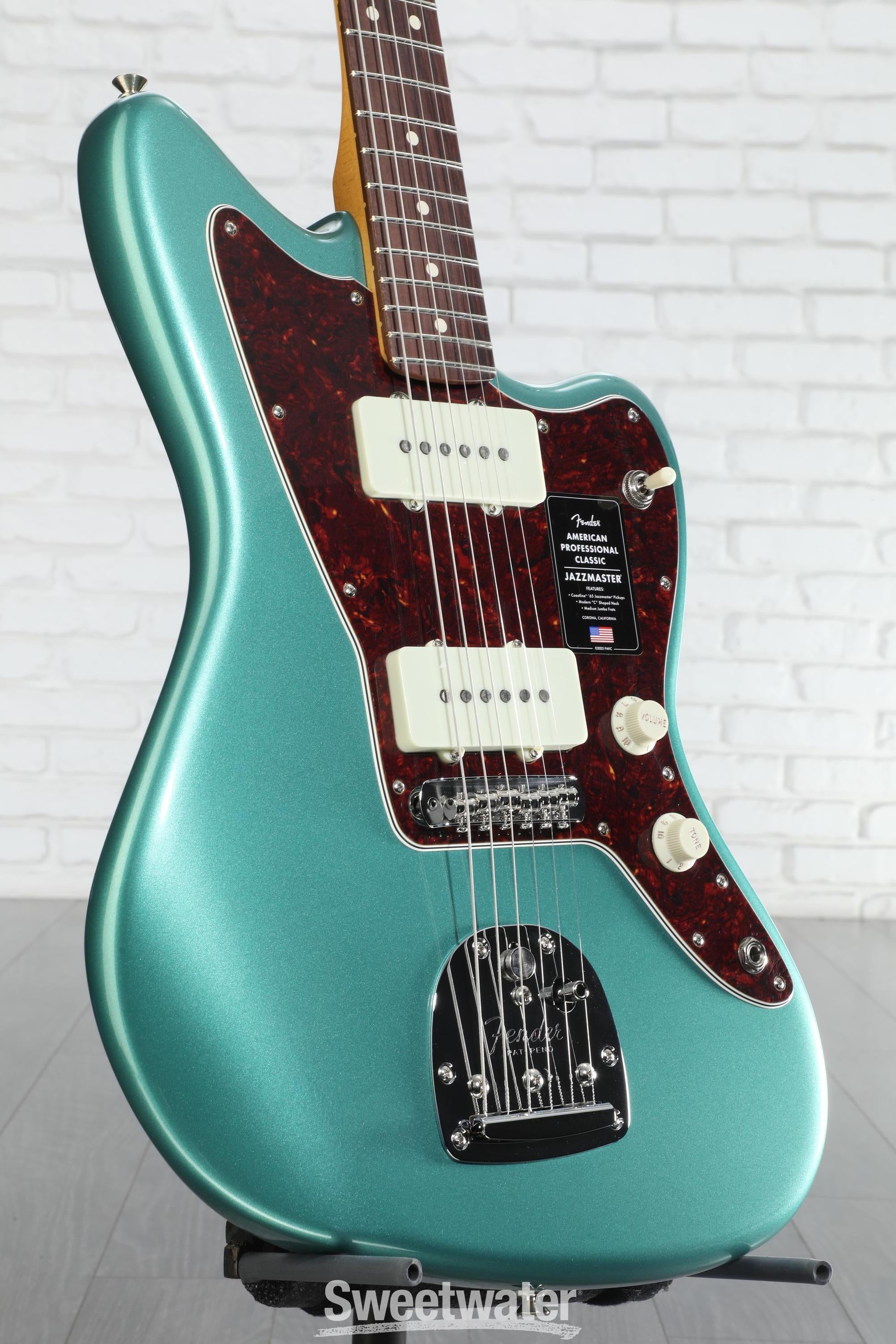 ギター Fender American Professional Jazzmaster Fender American Pro Jazzmaster RW Olympic White w/ Black Pickguard