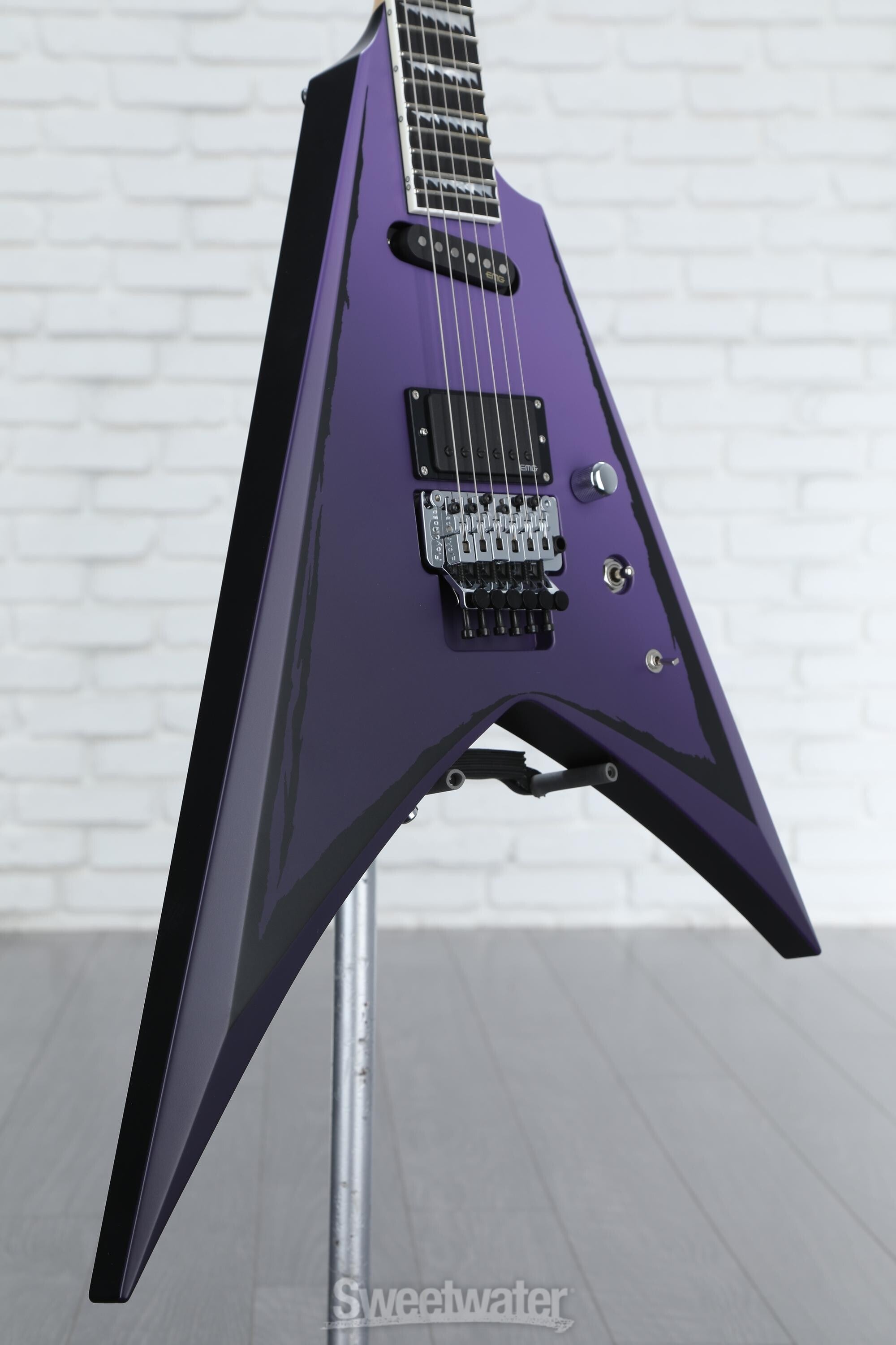 ESP Alexi Ripped Electric Guitar - Purple Fade Satin