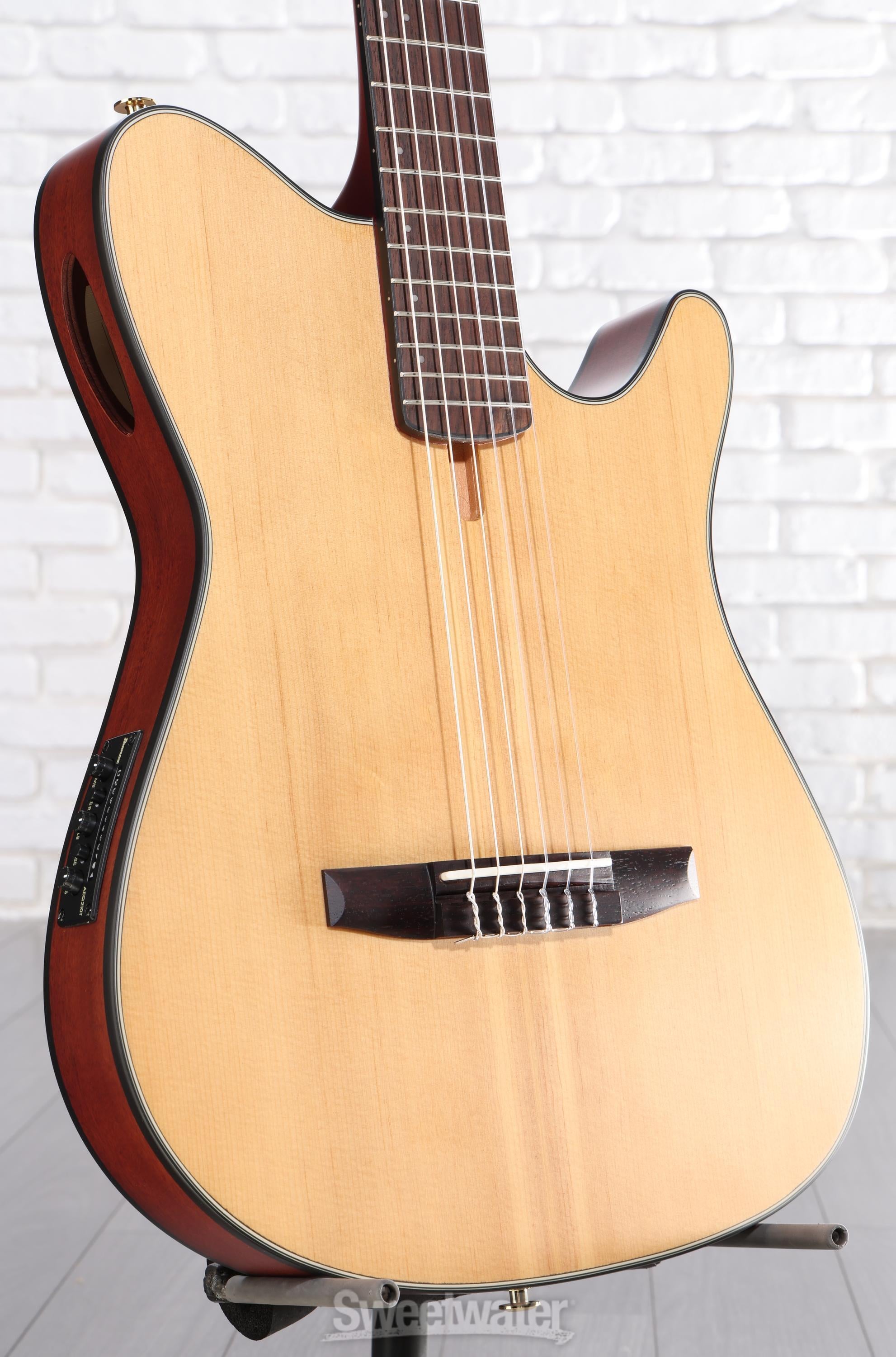 Photo of Ibanez FRH10N Thinline Nylon Acoustic-electric Guitar - Natural