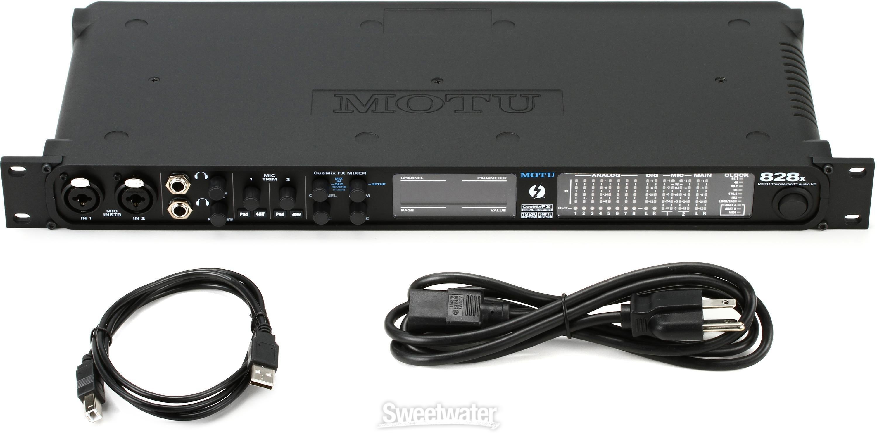 MOTU 828x 28x30 Thunderbolt / USB 2.0 Audio Interface