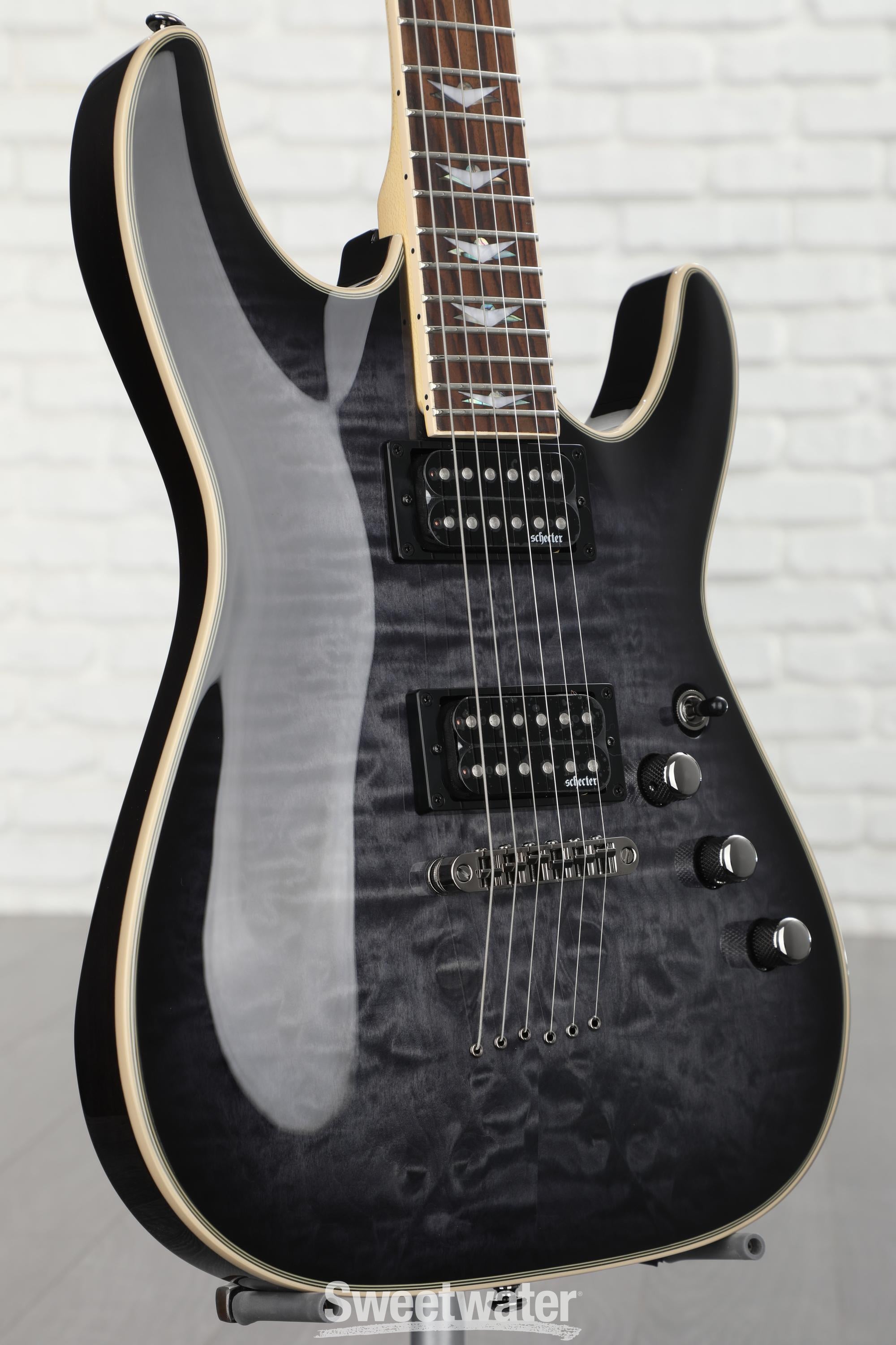 Schecter Omen Extreme-6 Electric Guitar - See-Thru Black