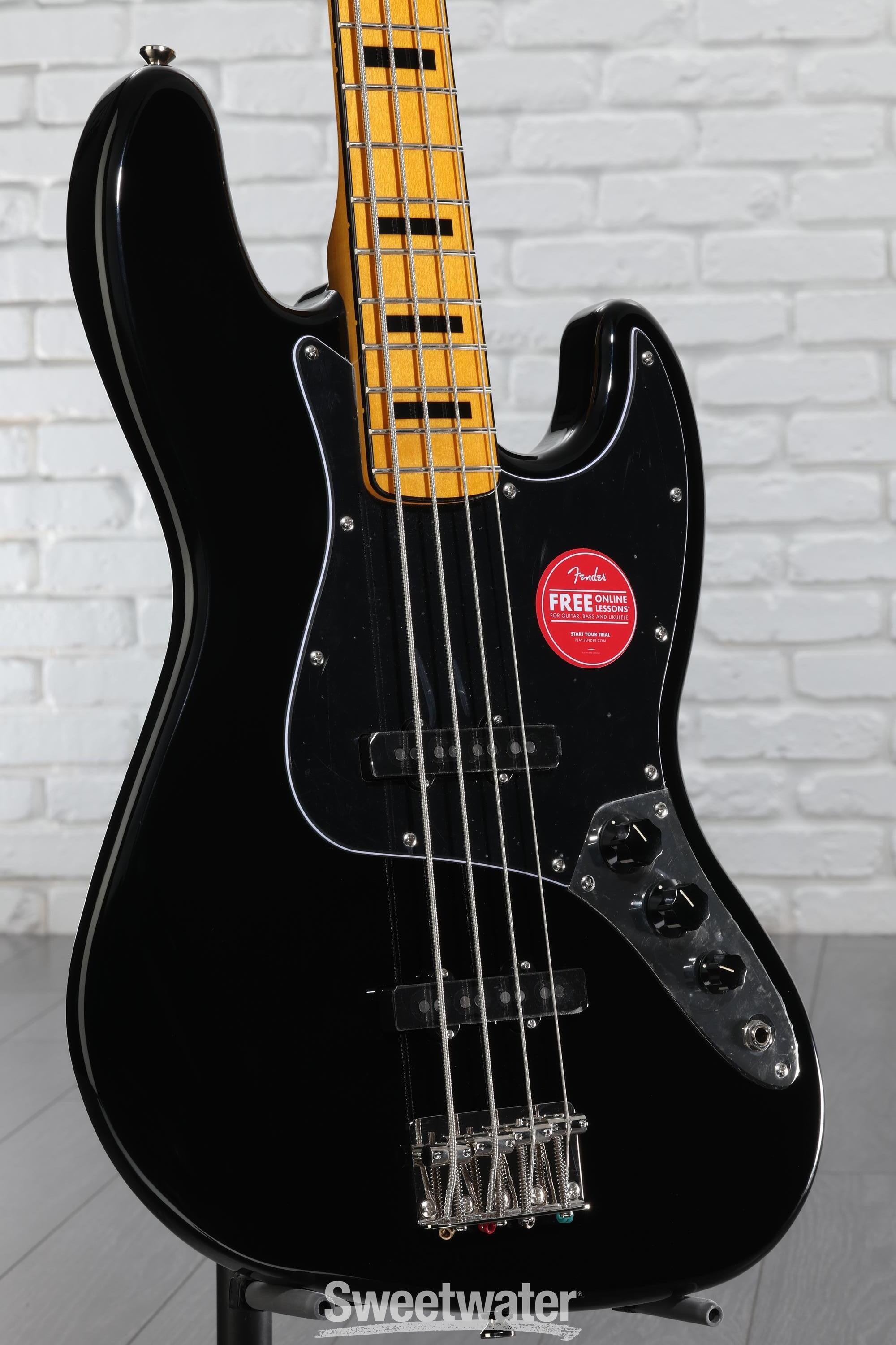 新品級 squier classic vibe '70s jazz bass Amazon.com: Squier Classic Vibe 70s Jazz Bass, Black, Maple