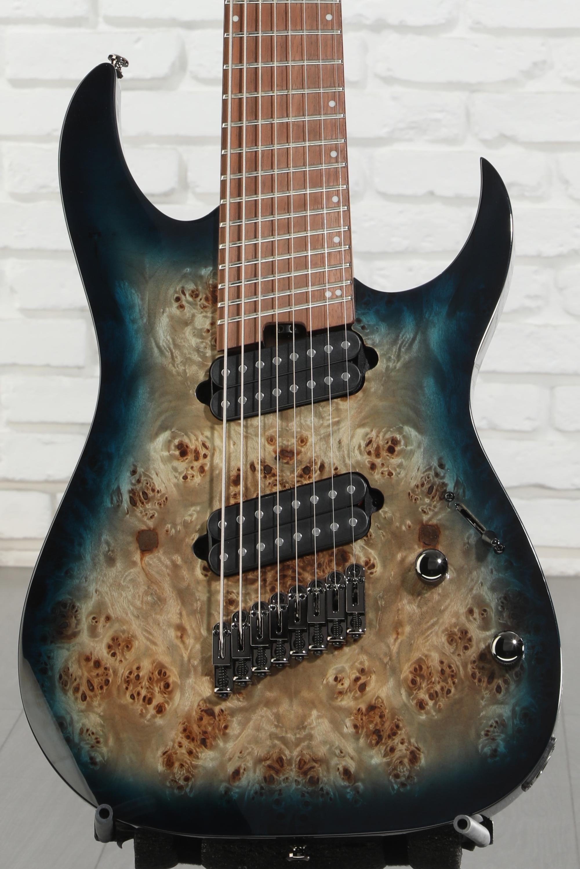 Ibanez RGMS8 8-string Electric Guitar - Cosmic Blue Starburst