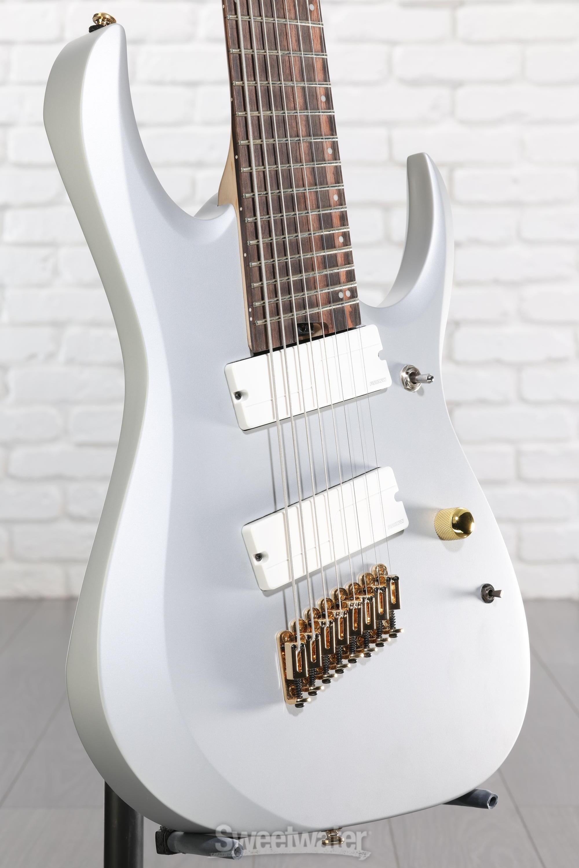Photo of Ibanez Axe Design Lab RGDMS8 Multi-scale 8-string Electric Guitar - Classic Silver Matte