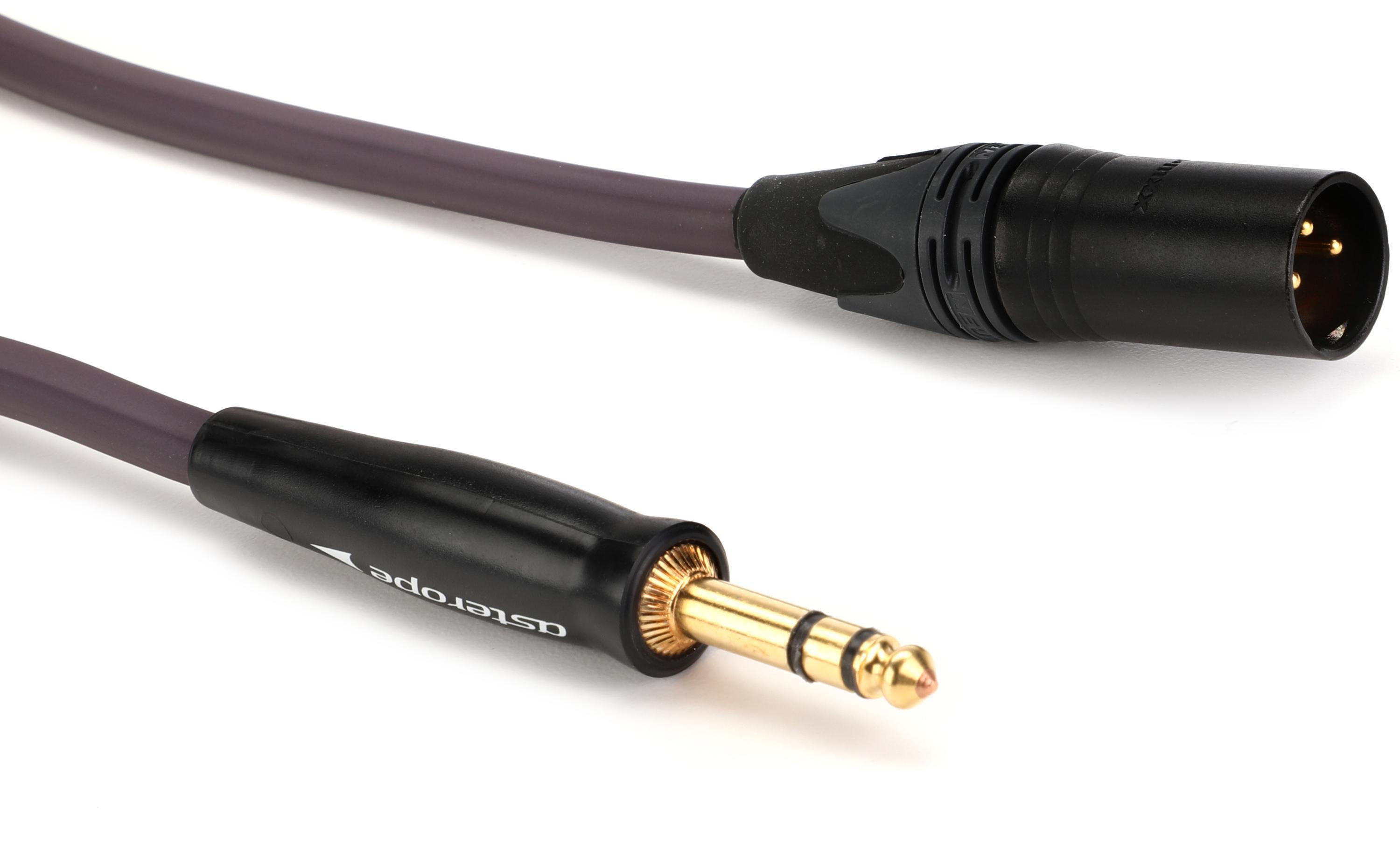 Asterope AST-P10-TRG Pro Studio TRS to XLR Speaker Cable - 10 foot
