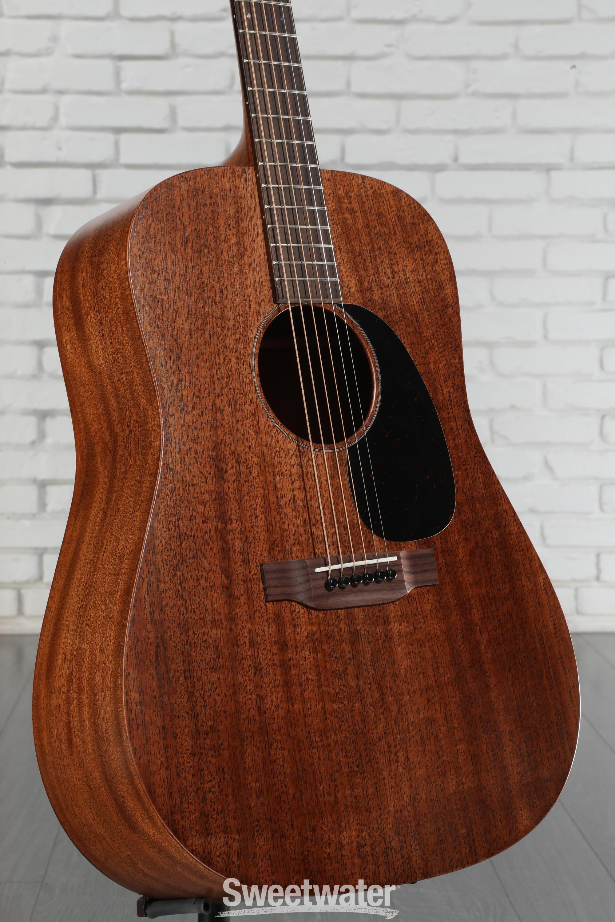Martin D-15 Mahogany マホガニー ピックアップ付き Martin D-15M Mahogany Dreadnought Acoustic Guitar - Natural