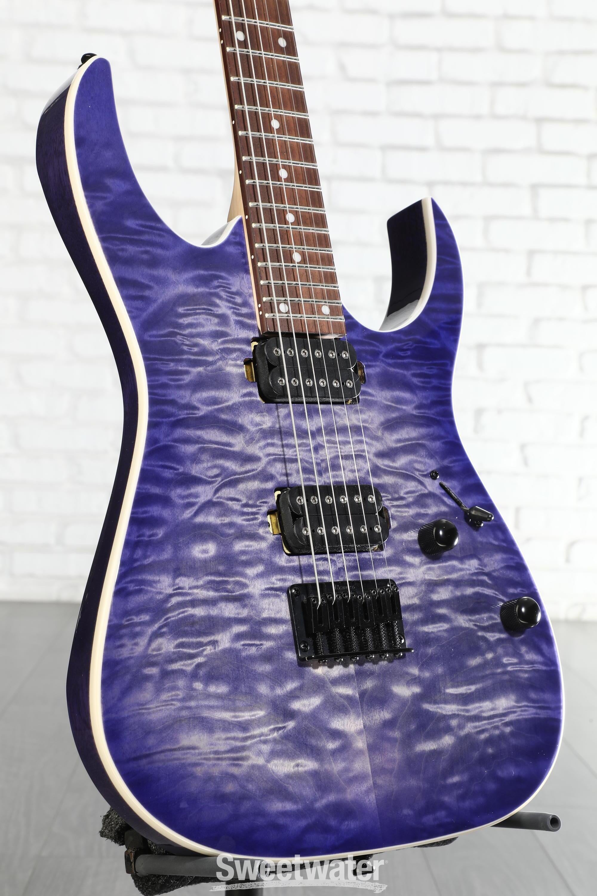 Ibanez RG421QM Electric Guitar - Cerulean Blue Burst | Sweetwater