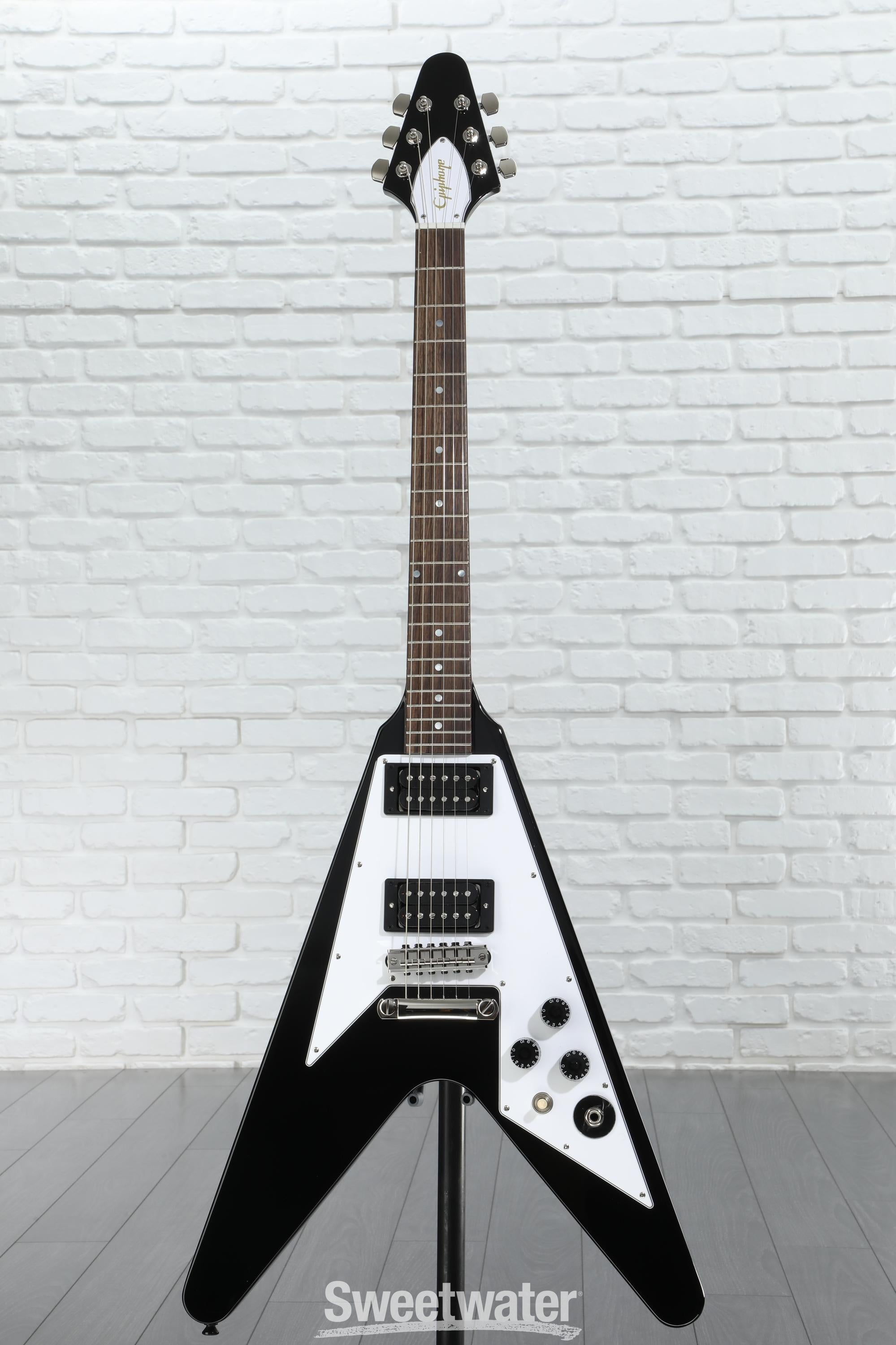 大切な Kirk Epiphone Hammett Ebony - Guitar Electric V Flying 1979 ギター