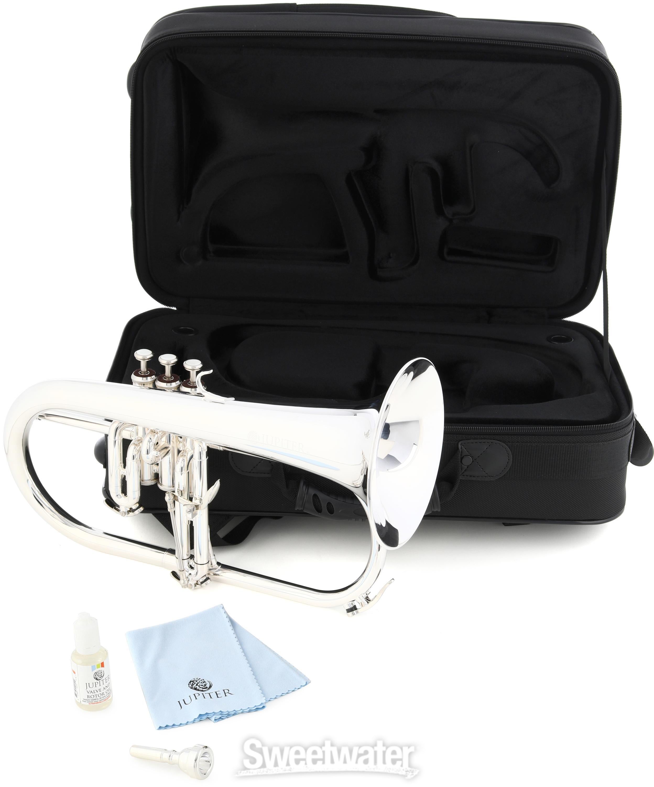 Jupiter JFH1100RS Intermediate Bb Flugelhorn - Silver-plated | Sweetwater