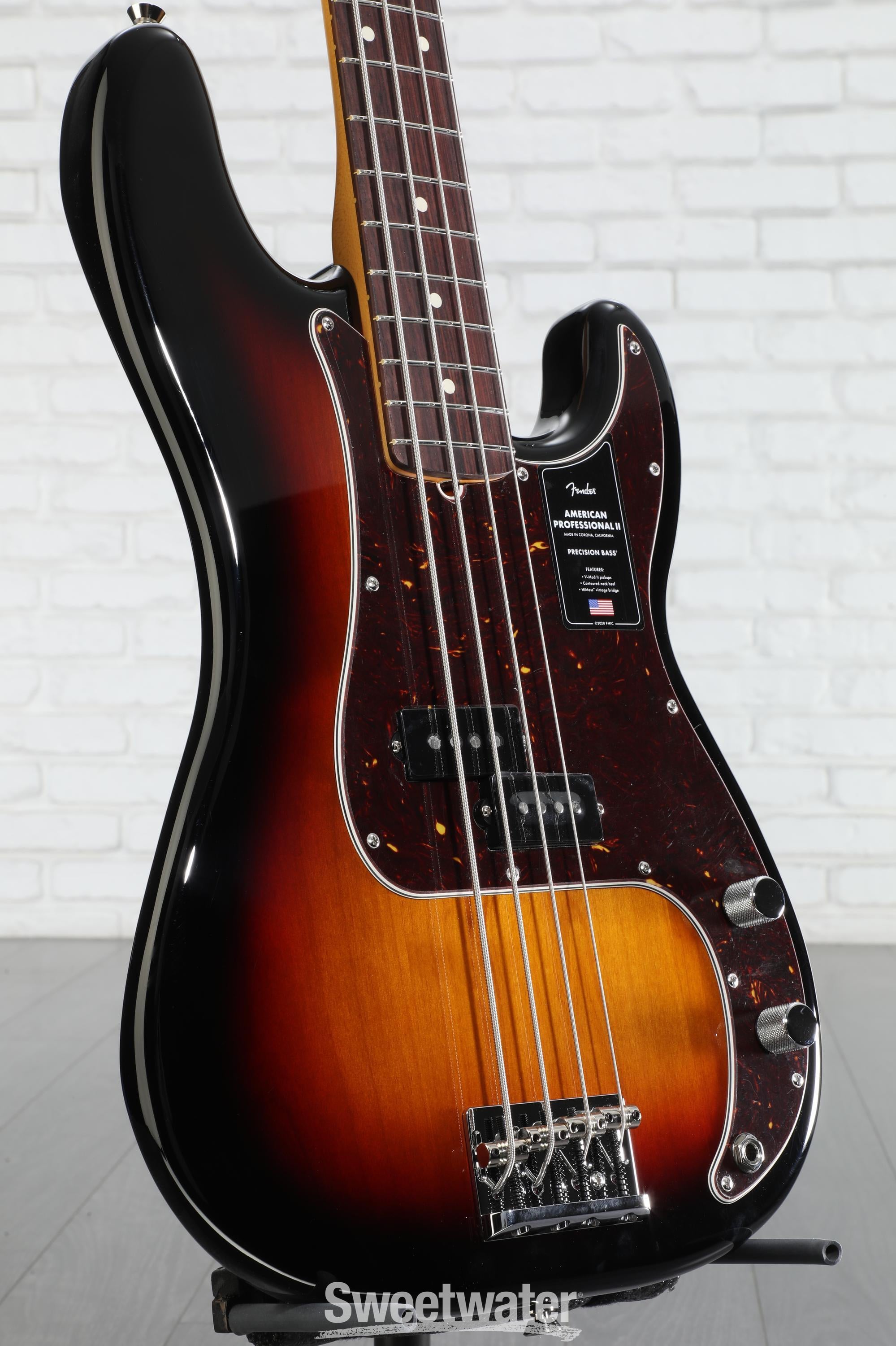 Fender American Professional II Precision Bass Guitar - 3-color