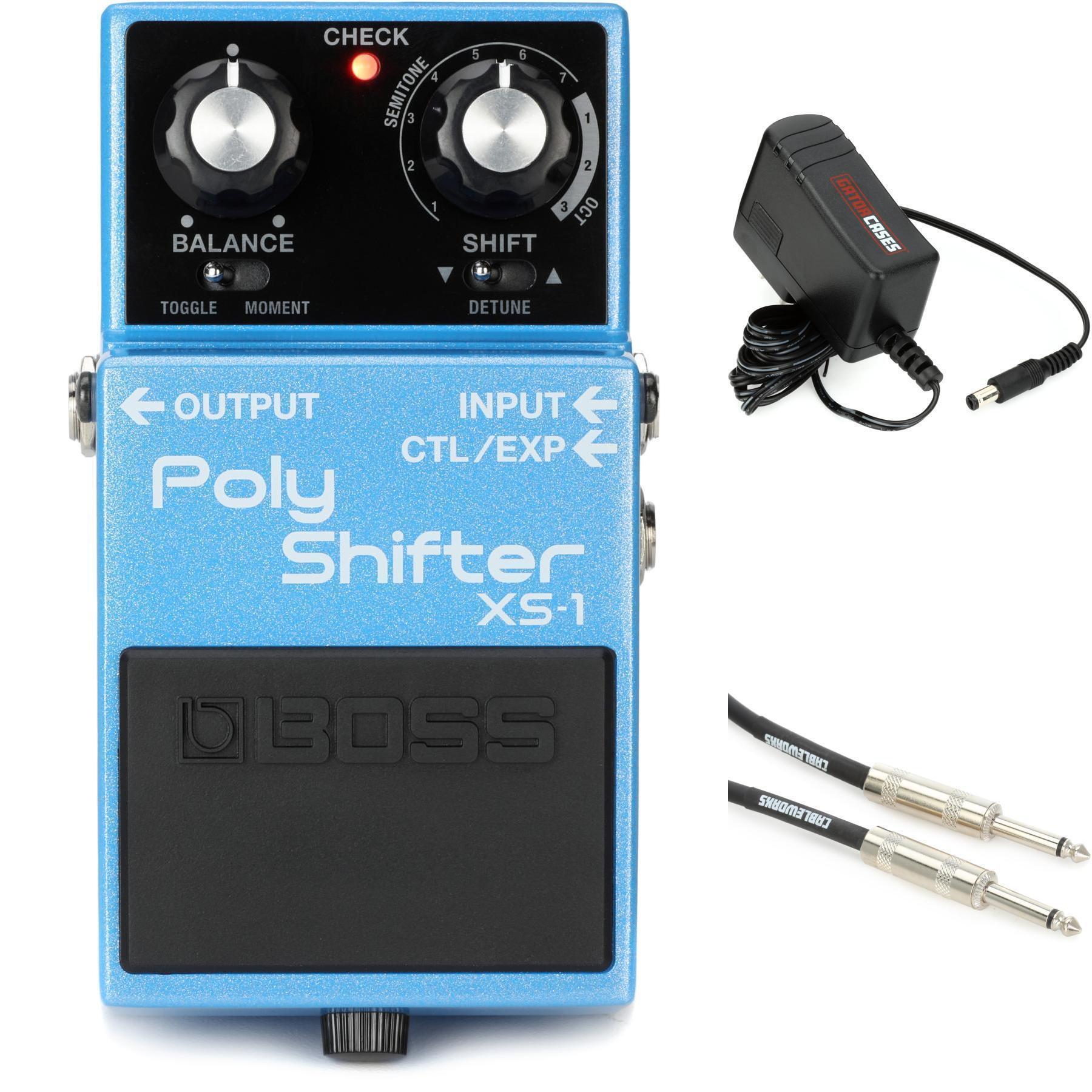 Boss XS-1 Poly Shifter Pitch-shift Pedal with Power Supply and